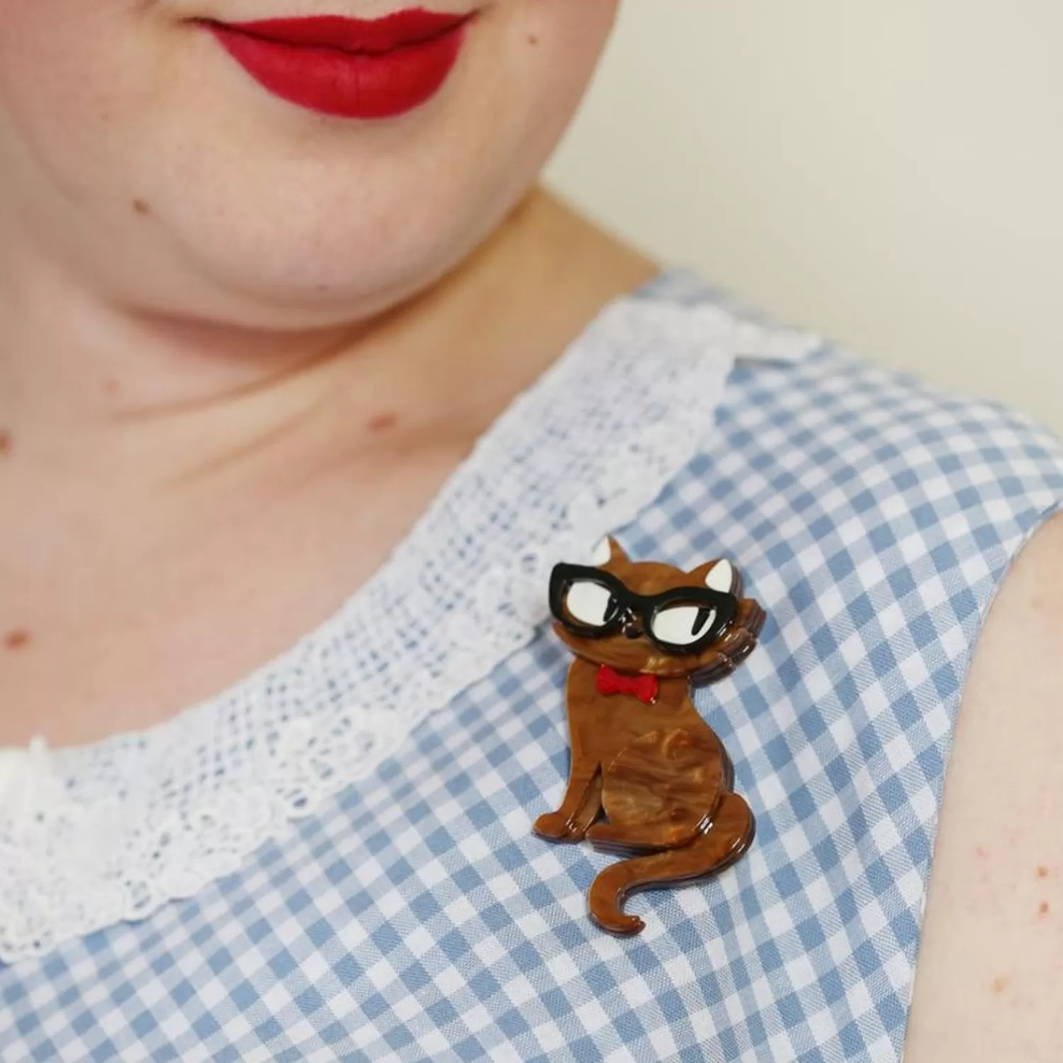 Elissa The Indie Cat Brooch*Erstwilder Outlet