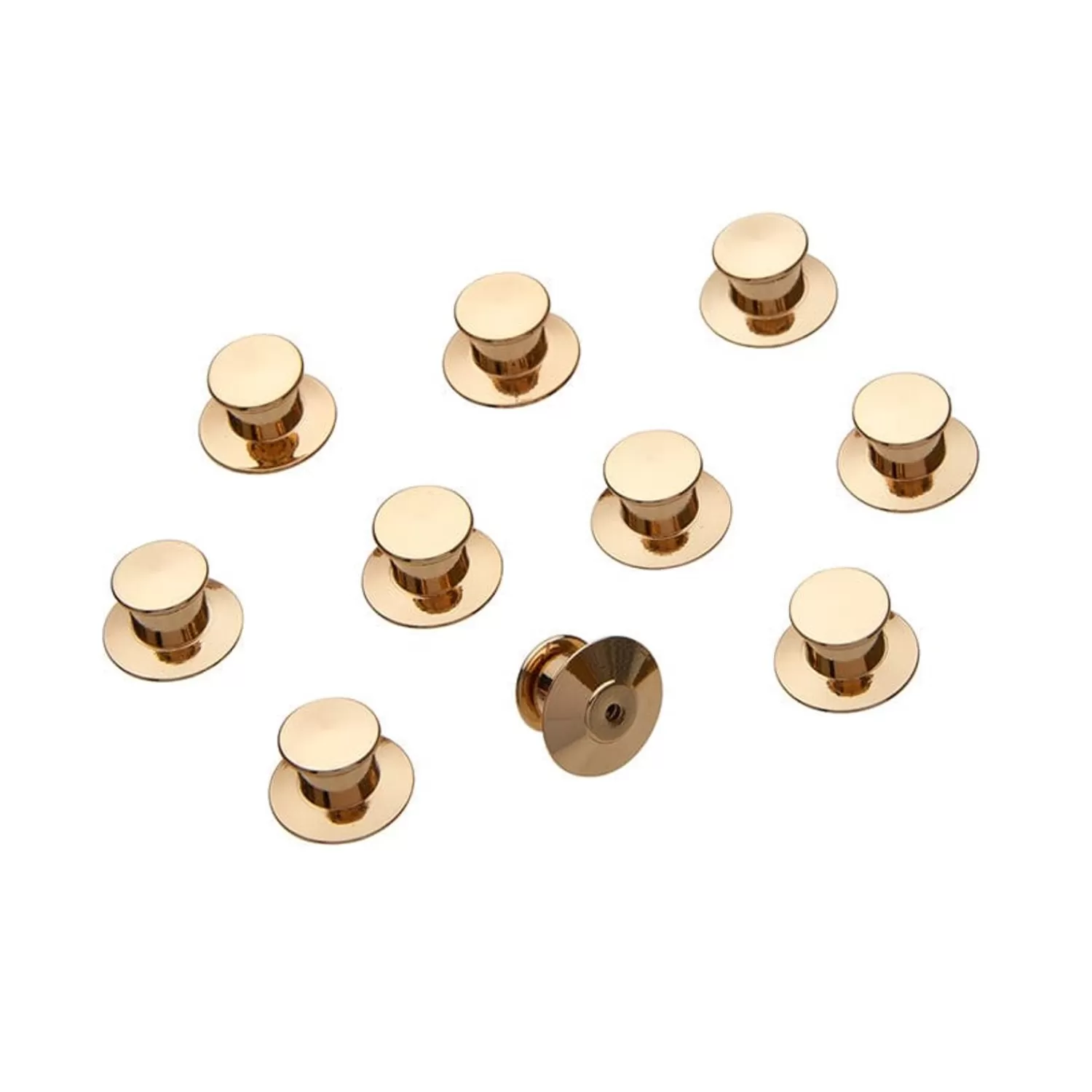 Enamel Pin Metal Locking Clasp 10-Pack - Gold*Erstwilder Cheap