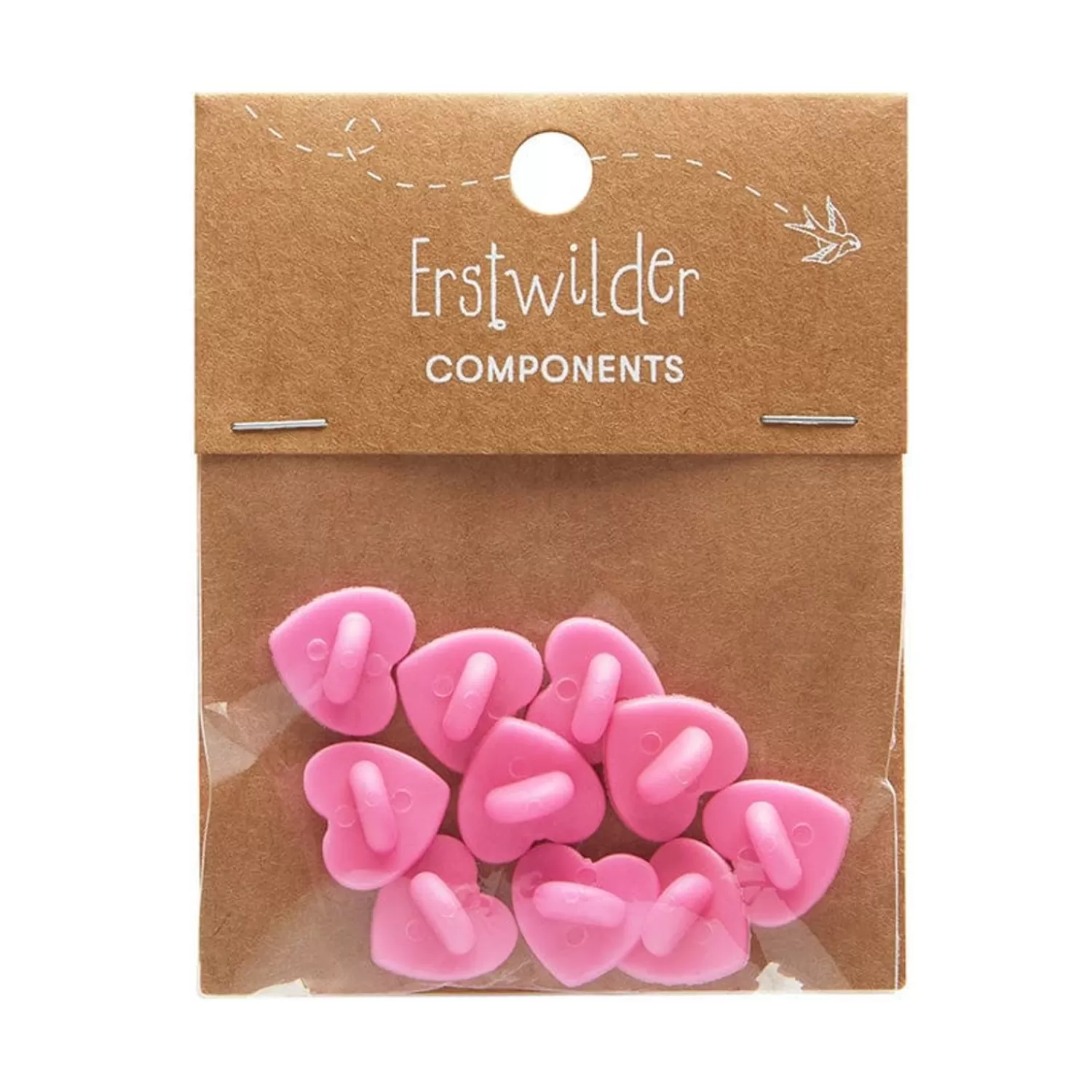 Enamel Pin Rubber Heart Locking Clasp 10-Pack - Pink*Erstwilder Discount