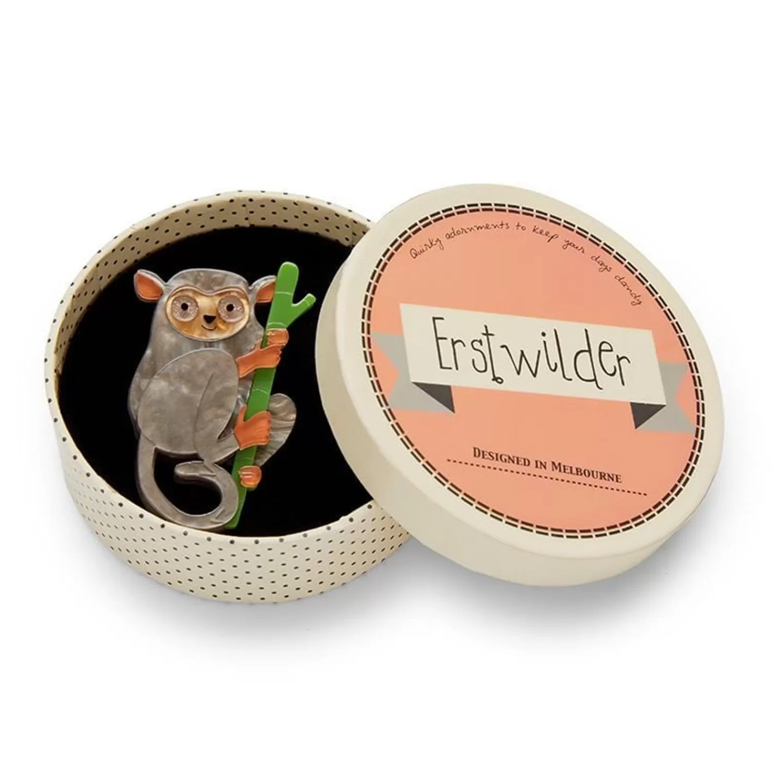 Eyes Wide Open Tarsier Brooch*Erstwilder Hot