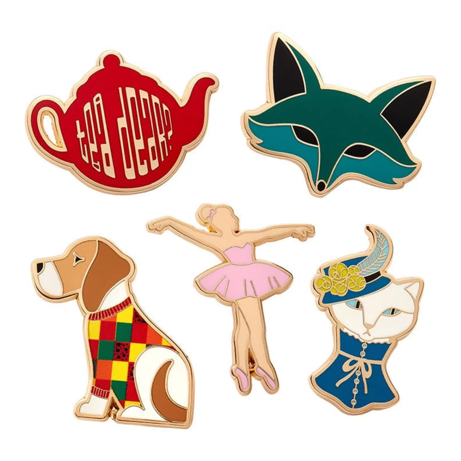 Fan Favourites Enamel Pin Pack - 5 Piece*Erstwilder Flash Sale