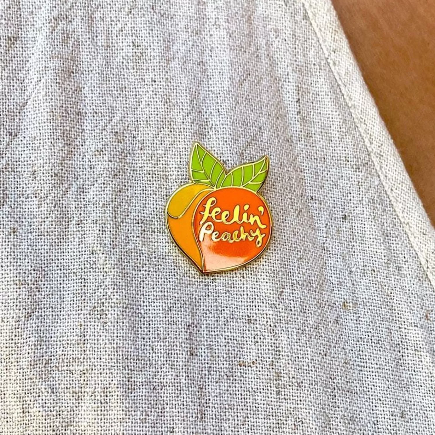 Feelin' Peachy Enamel Pin*Erstwilder Sale