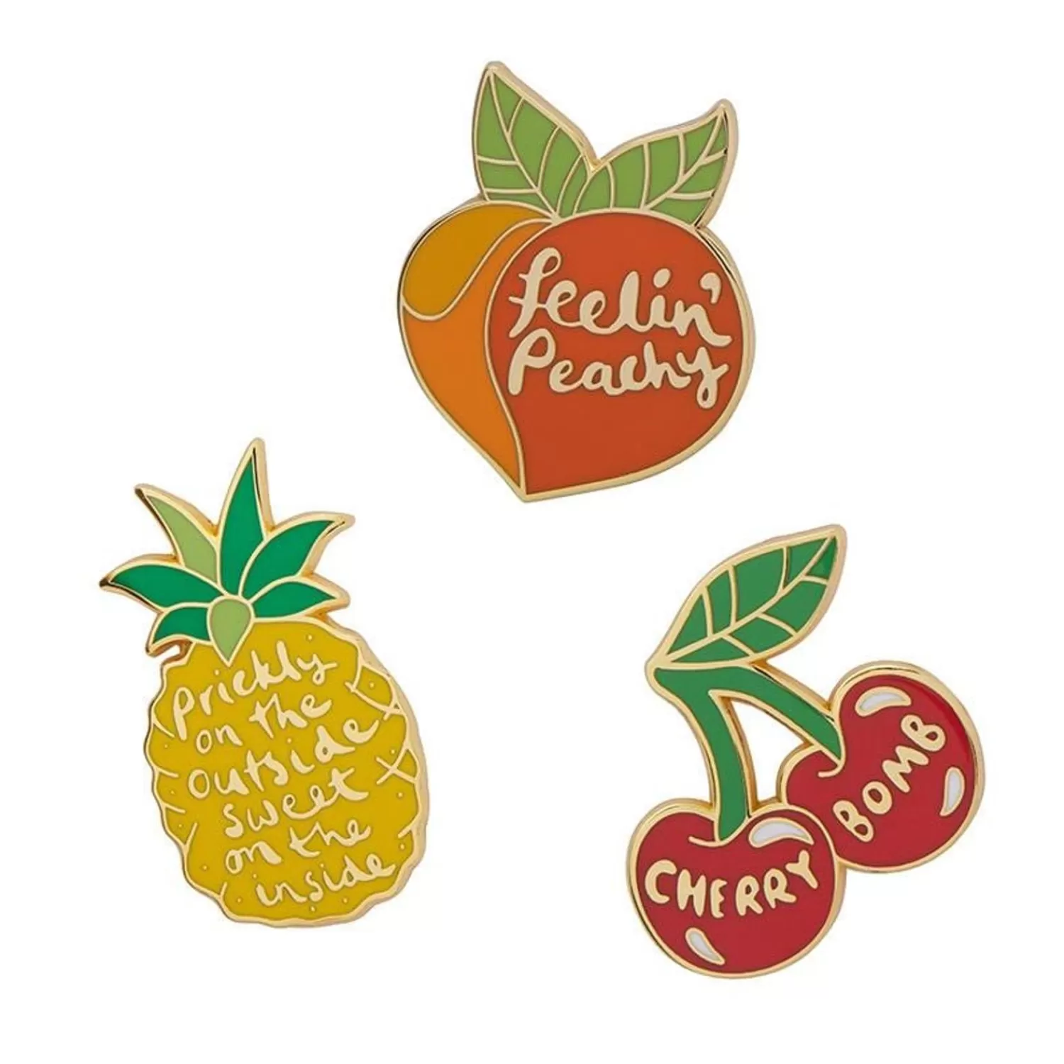 Feeling Fruity Enamel Pin Set*Erstwilder Flash Sale