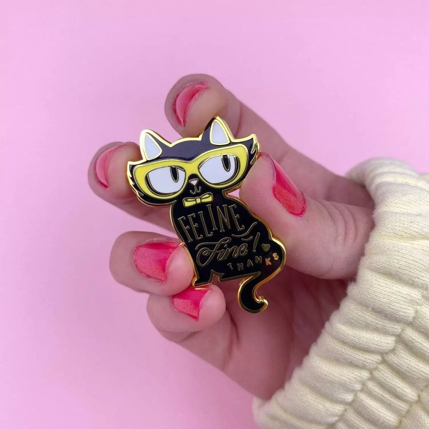 Feline Fine Enamel Pin*Erstwilder New