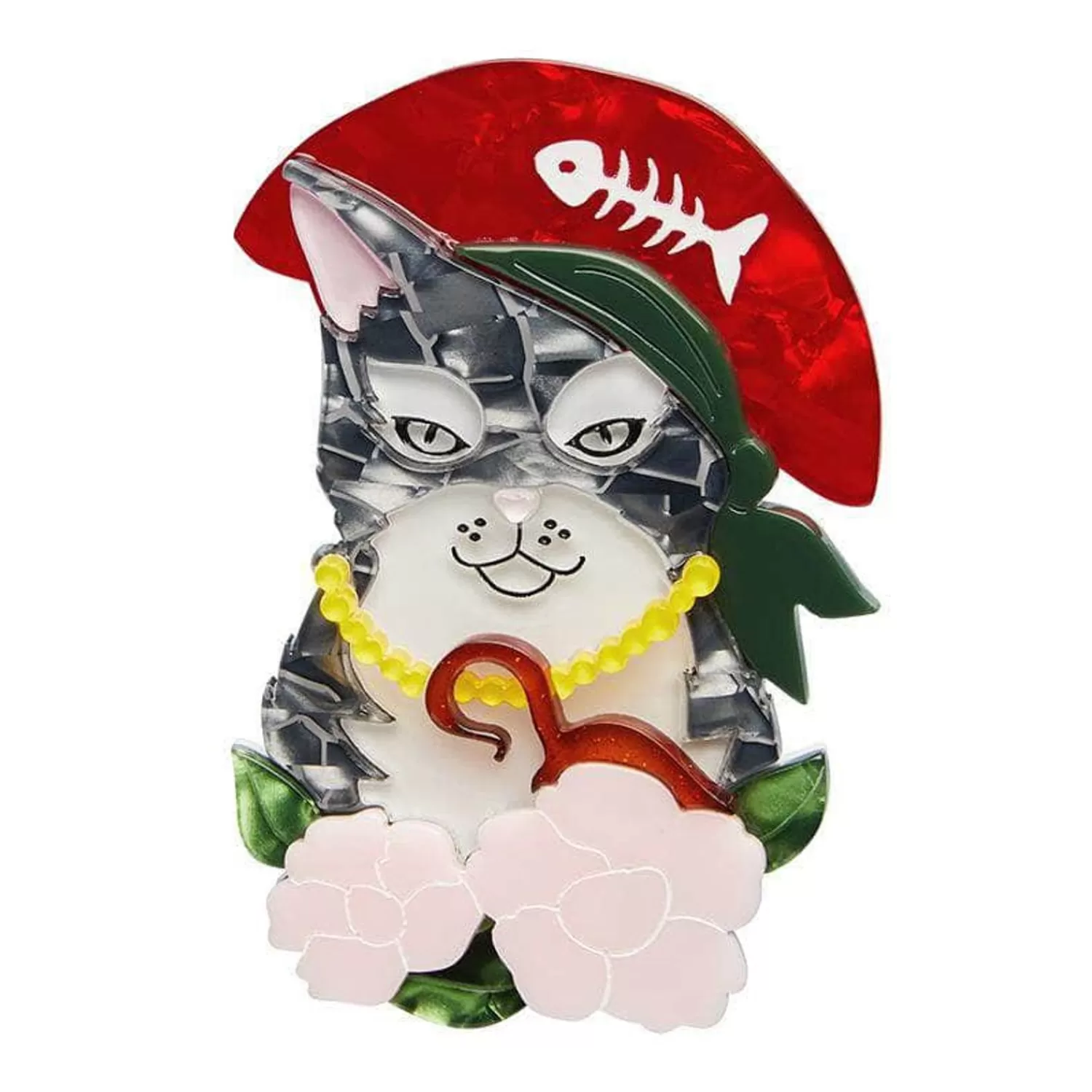 Feline First Mate Cat Brooch*Erstwilder Best Sale