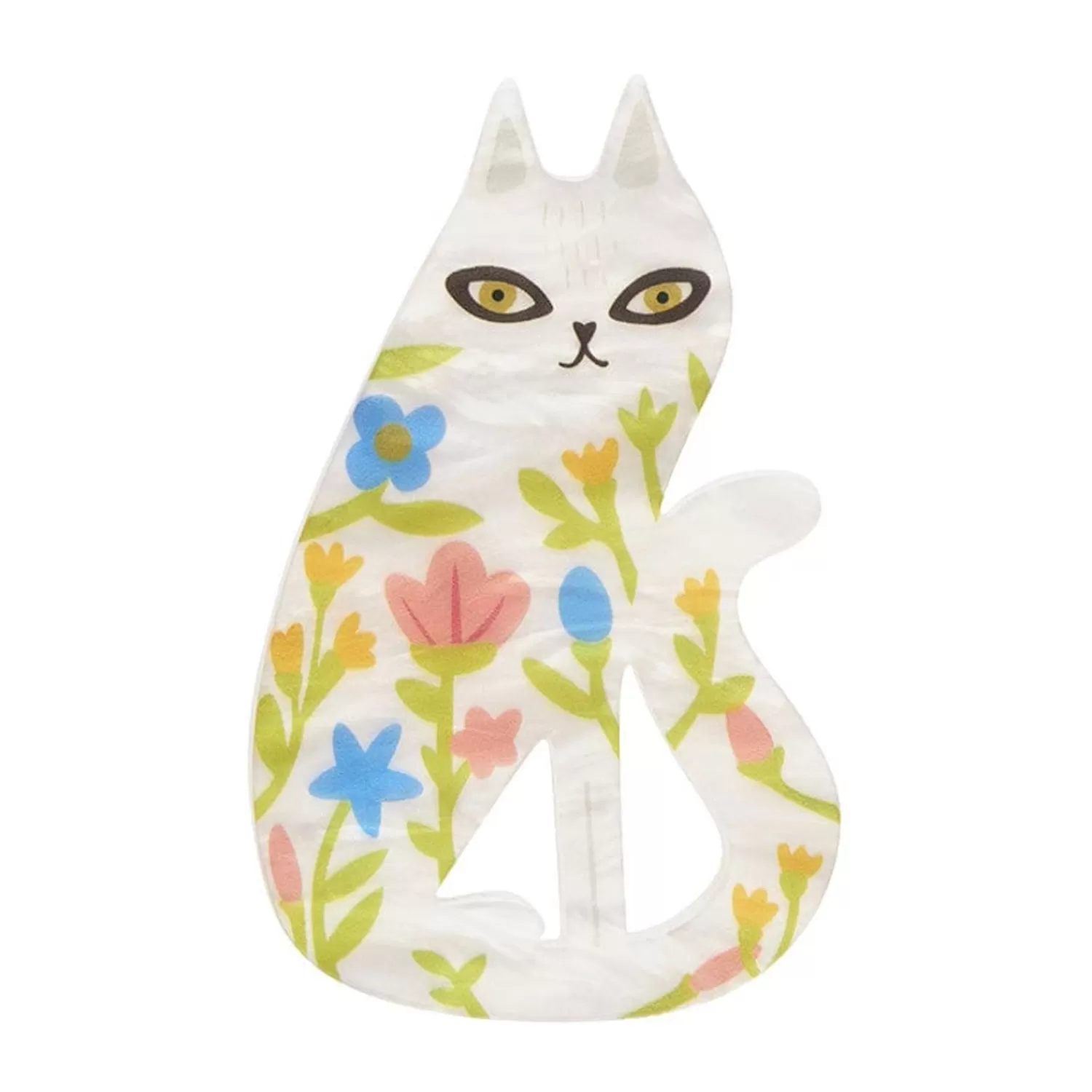 Feline Florescence Brooch*Erstwilder Sale