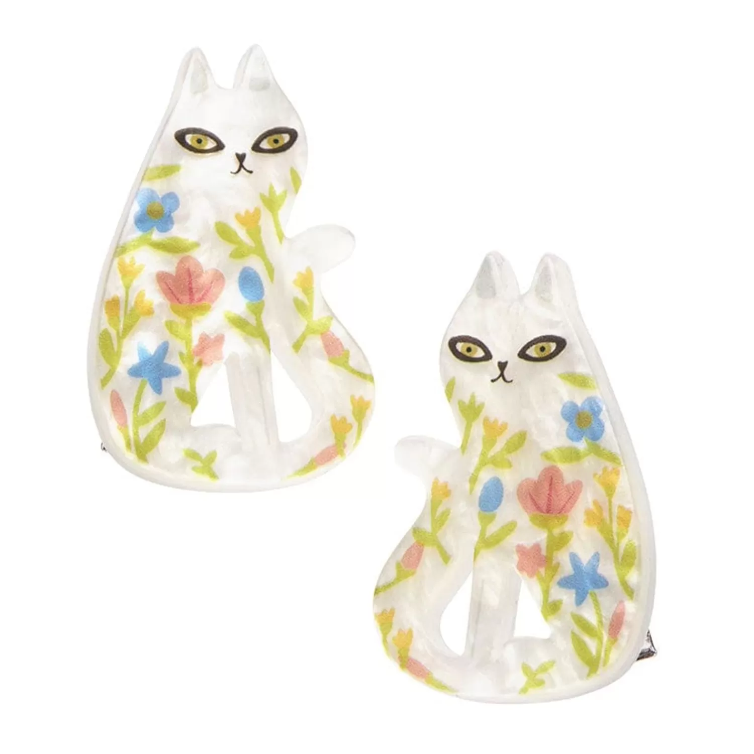 Feline Florescence Hair Clips Set - 2 Piece*Erstwilder Clearance