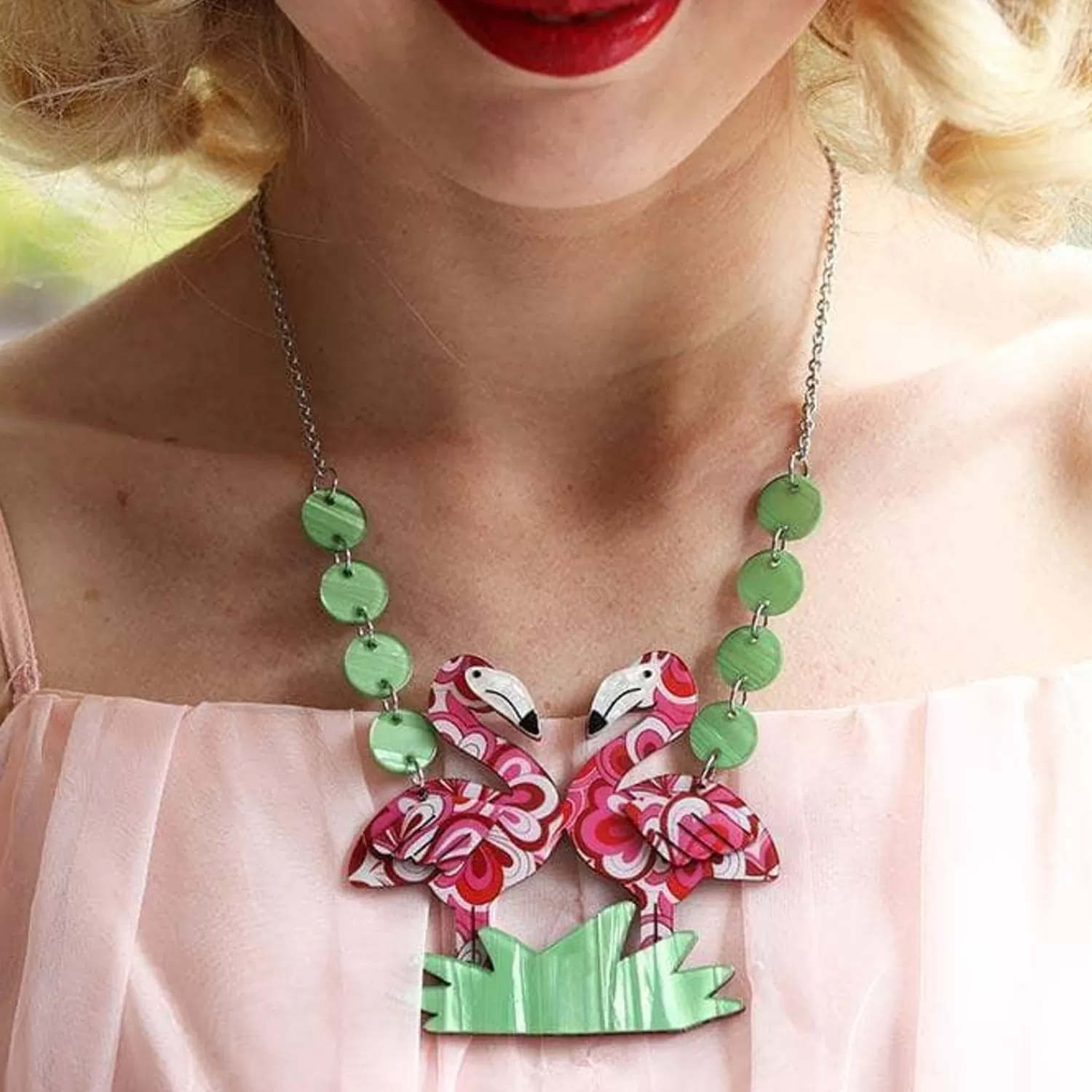 Flamboyant Flamingo Fair Necklace*Erstwilder Sale