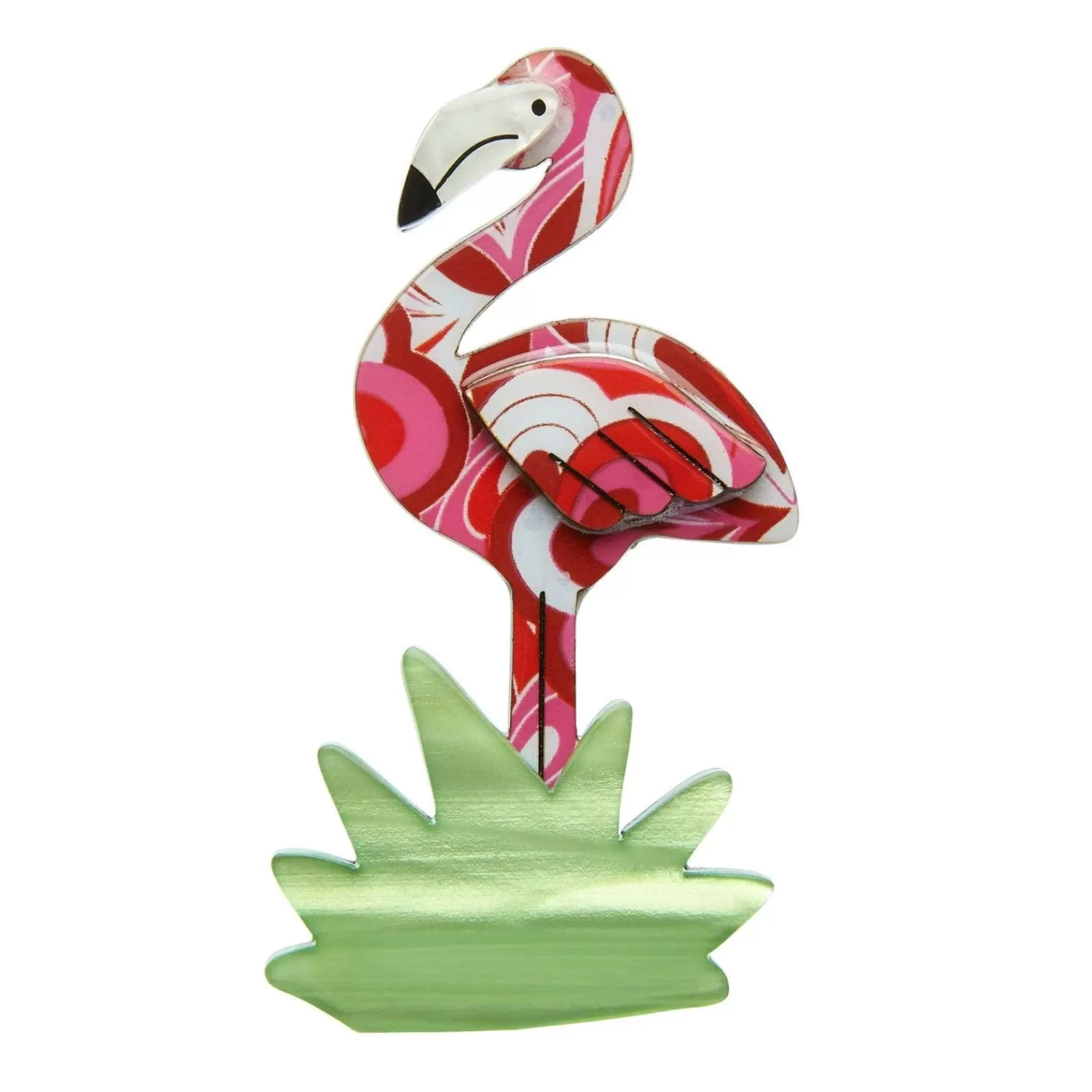 Flamboyant Flamingo Funk Flamingo Brooch*Erstwilder Sale