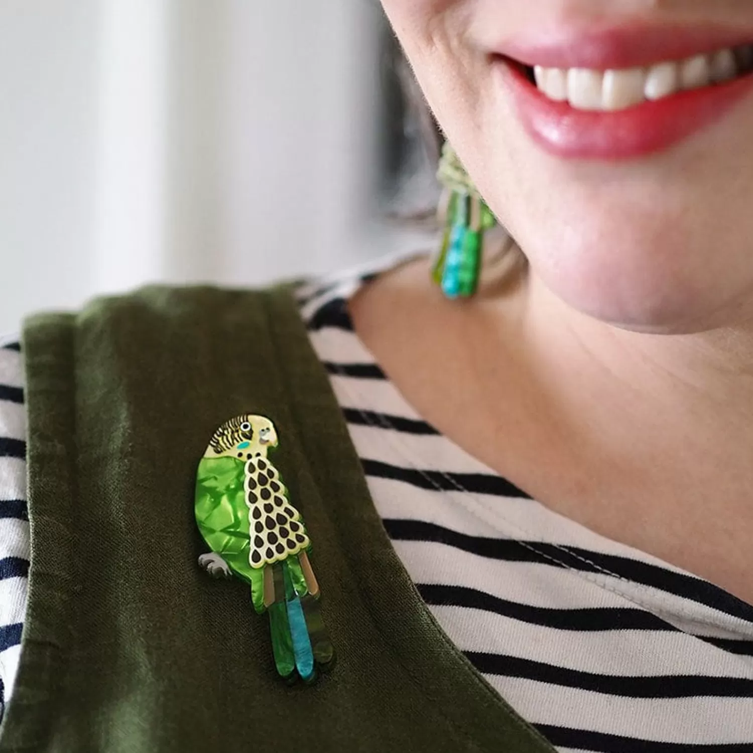 Flossie The Budgie Brooch*Erstwilder Best Sale