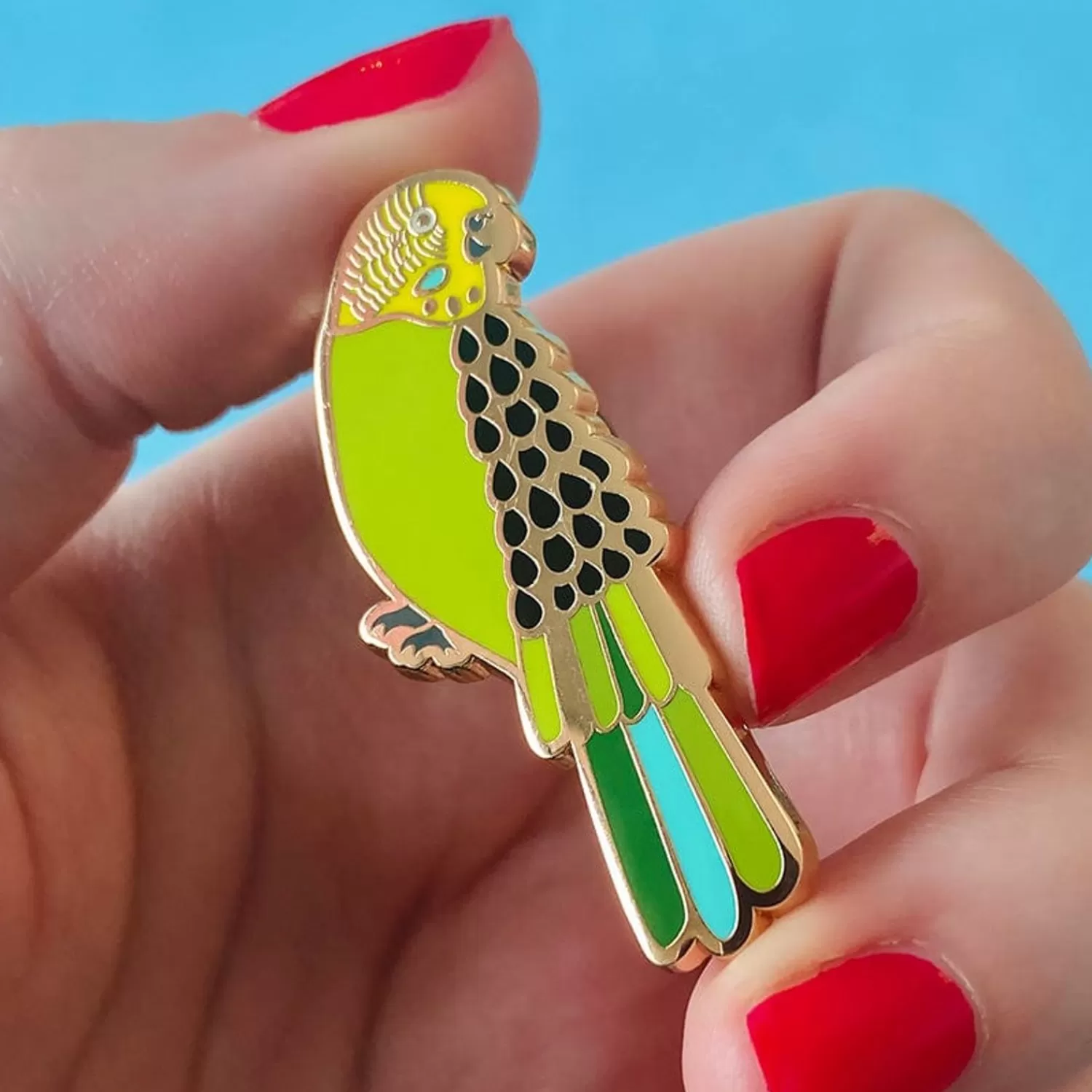 Flossie The Budgie Enamel Pin*Erstwilder Online