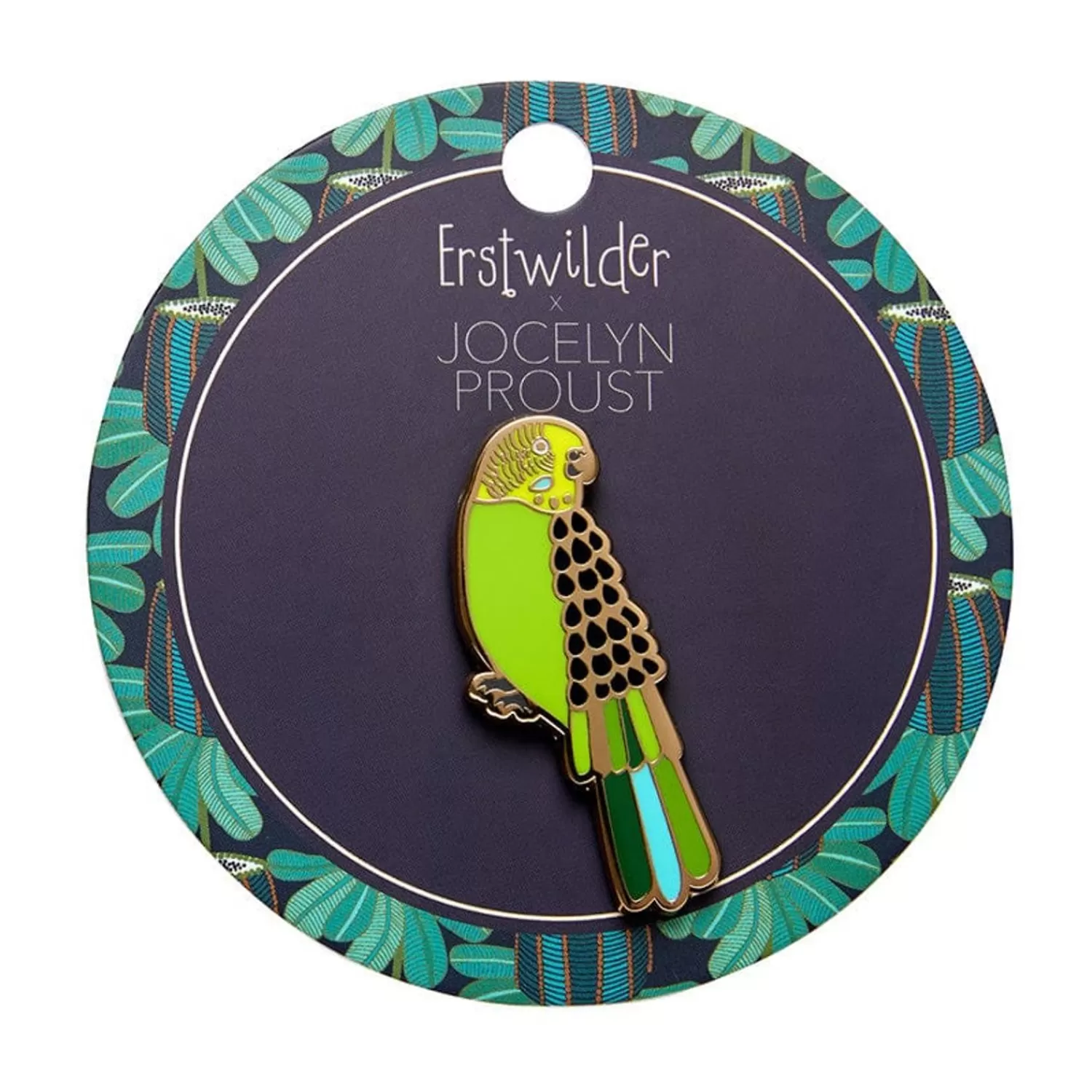 Flossie The Budgie Enamel Pin*Erstwilder Online