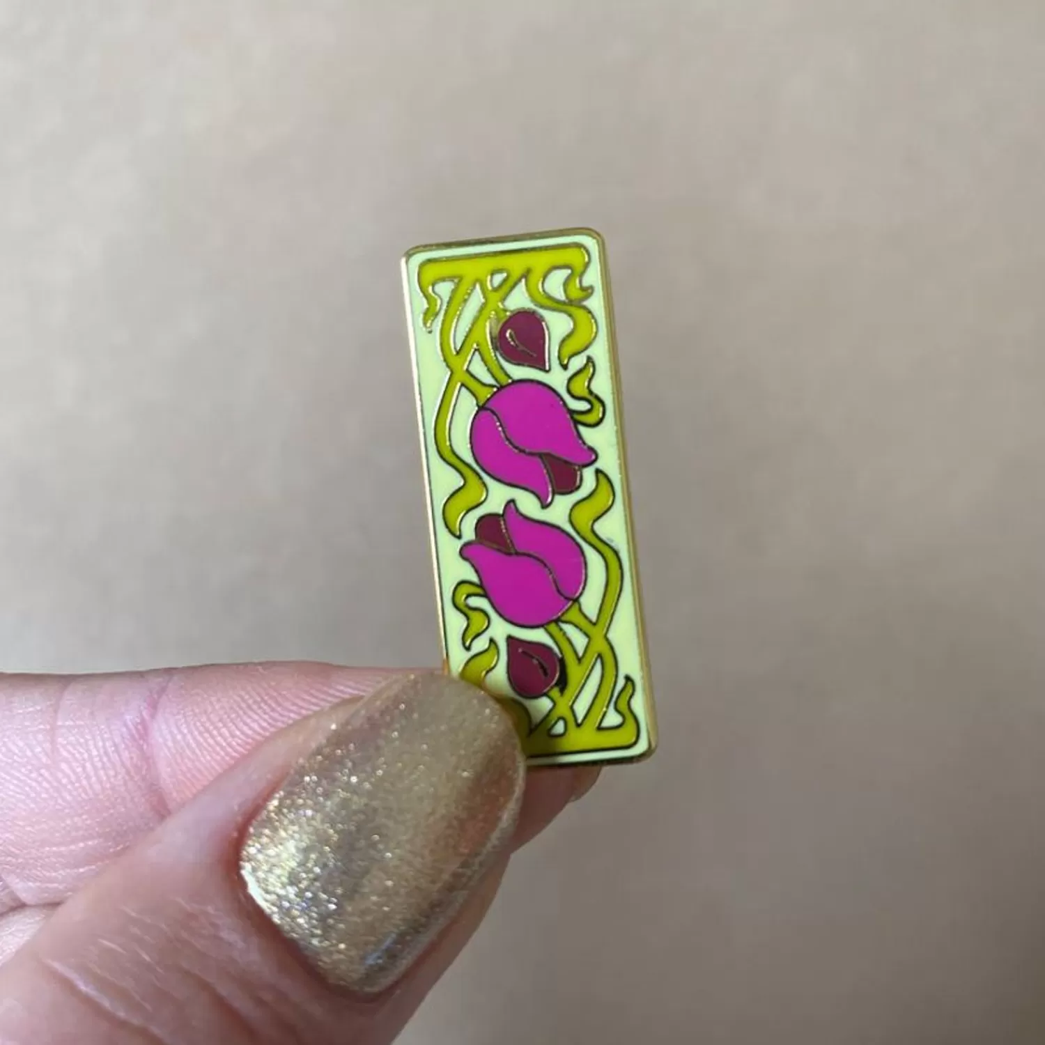 Flower And Thorn Enamel Pin*Erstwilder Sale