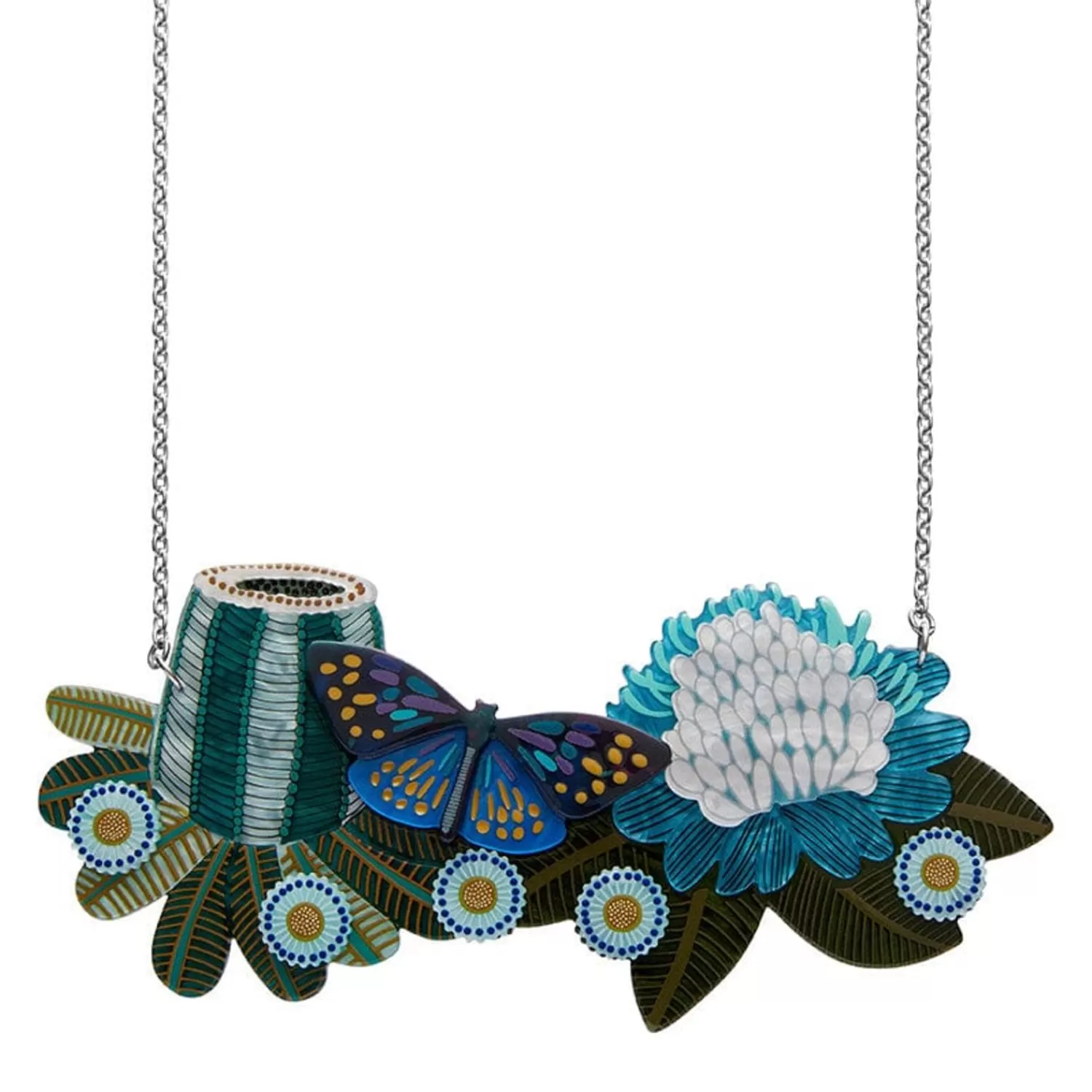 Fluttering In The Florals Necklace*Erstwilder Discount