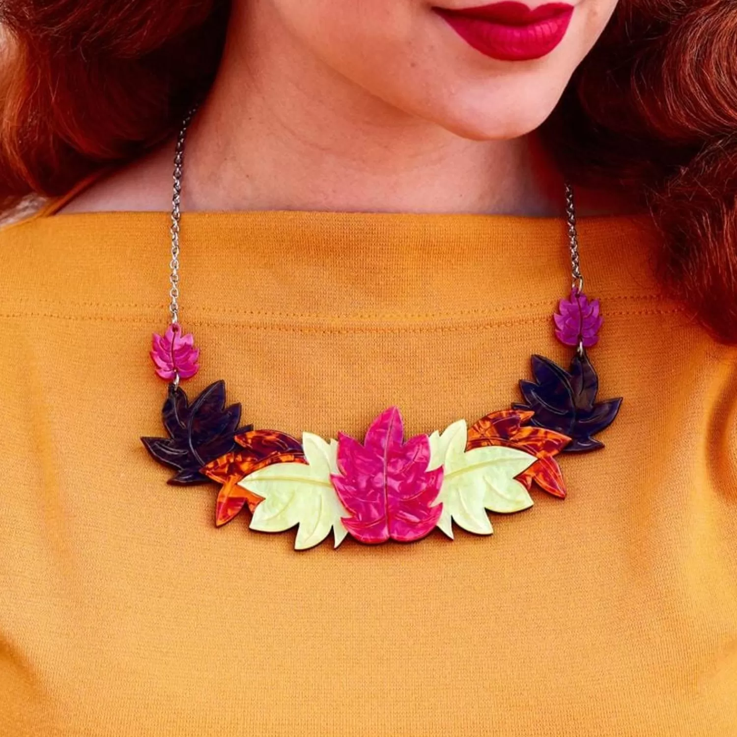 Foliage Follies Necklace*Erstwilder Clearance