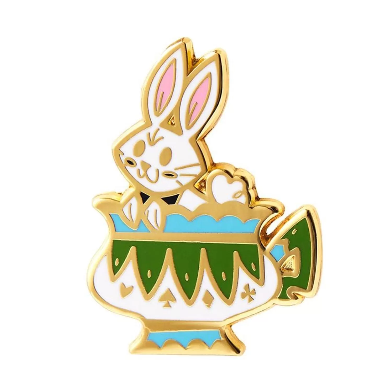 Follow The White Rabbit Enamel Pin*Erstwilder Best Sale