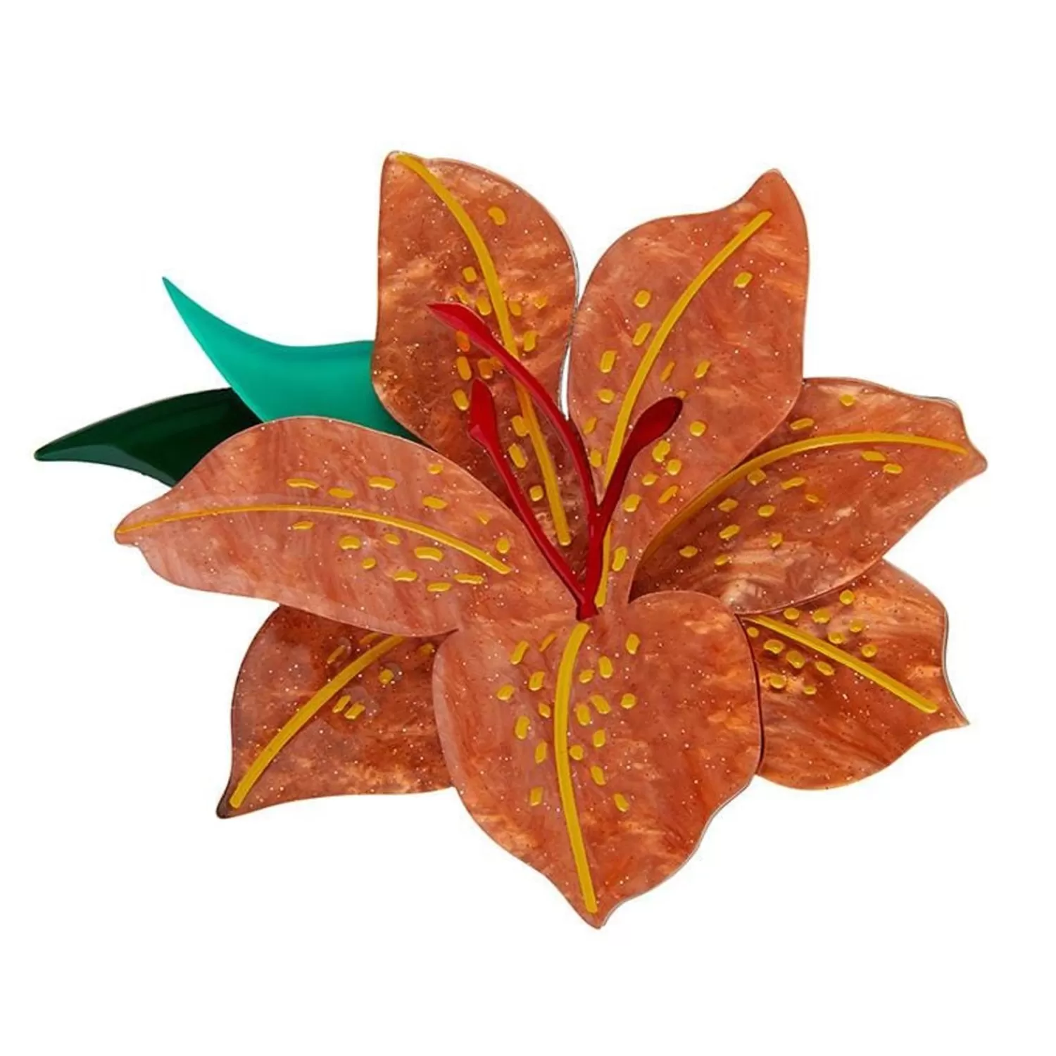 Frilly Lily Frond Brooch*Erstwilder Outlet