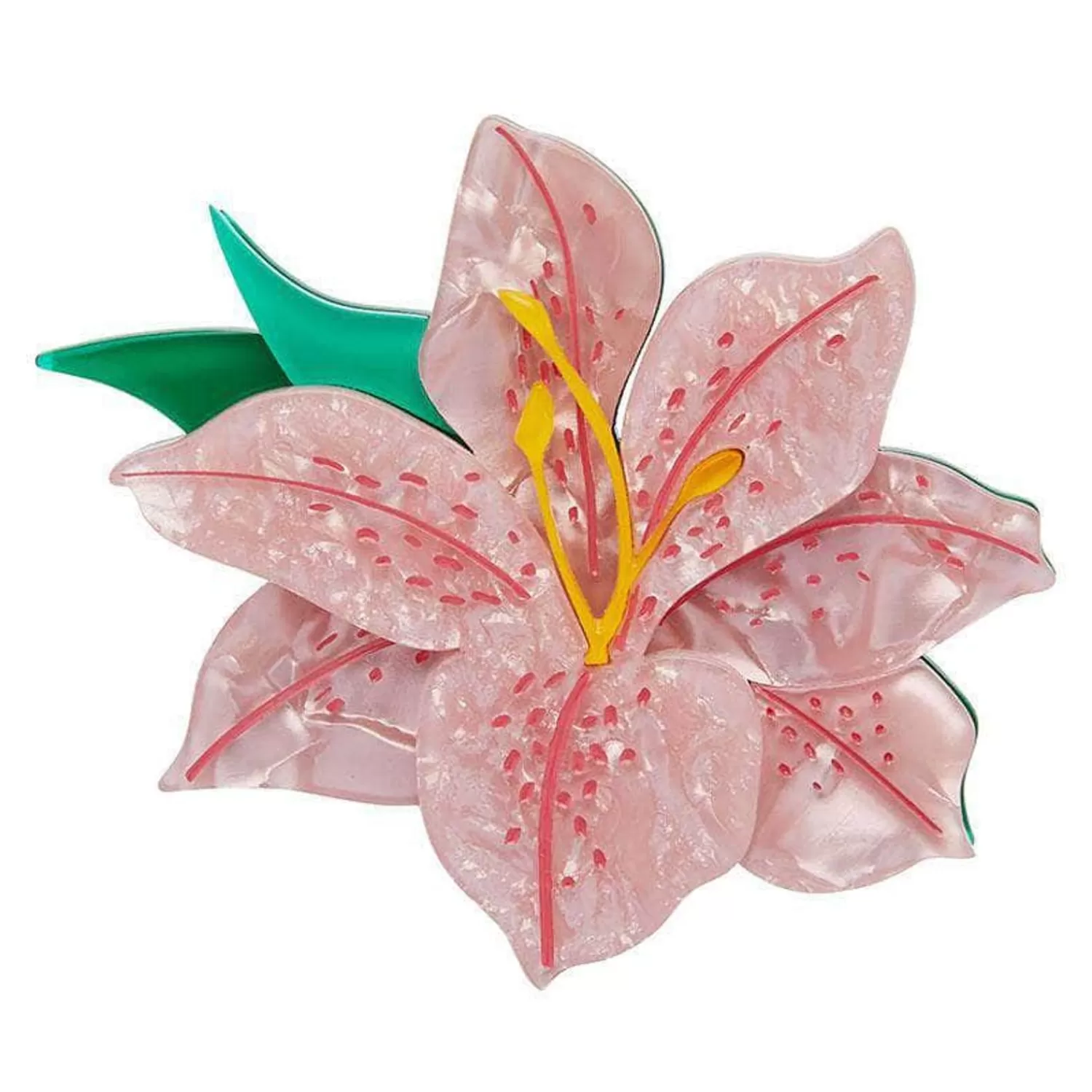 Frilly Lily Frond Brooch*Erstwilder Clearance