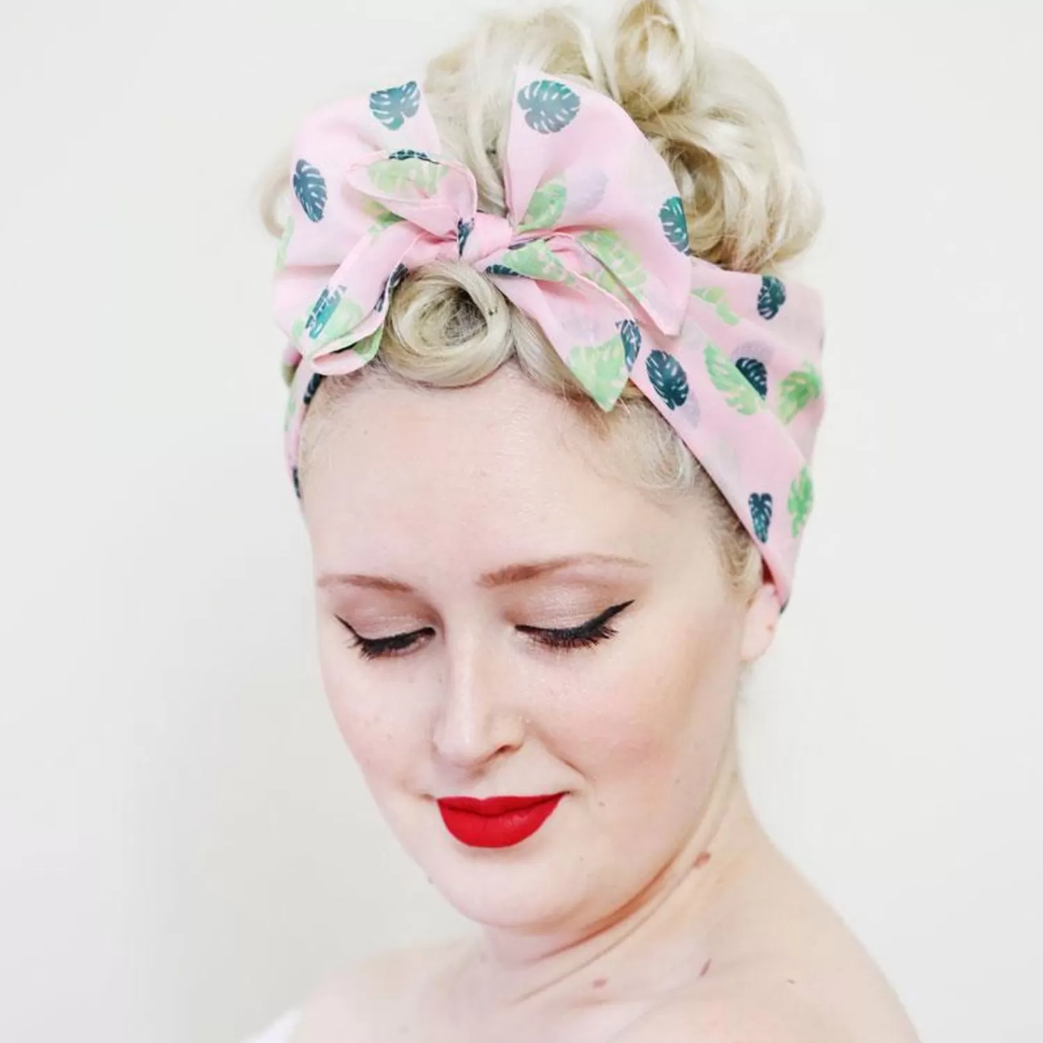 Fronds Of Fancy Monstera Head Scarf*Erstwilder Cheap