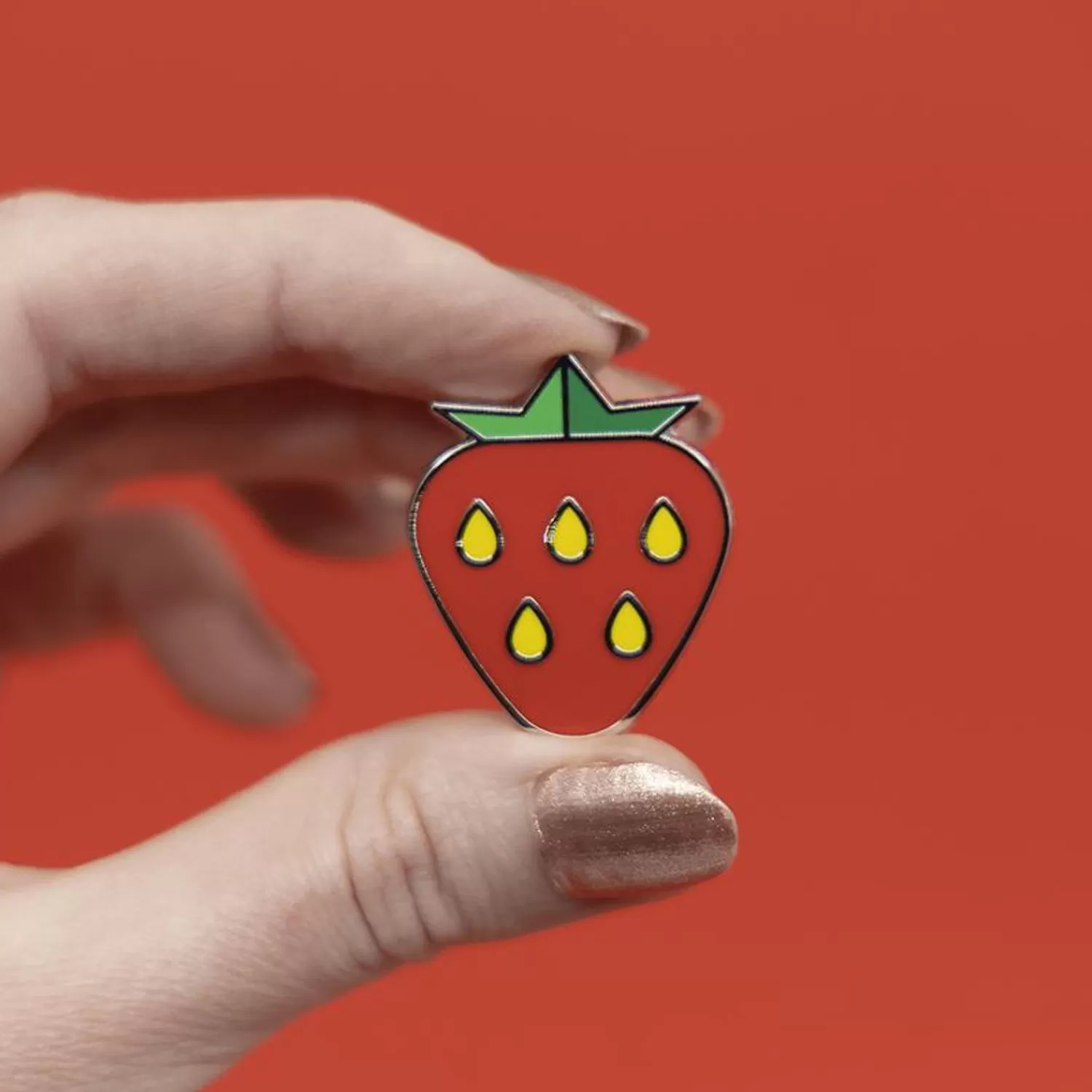 Fruit Salad Strawberry Enamel Pin*Erstwilder Best