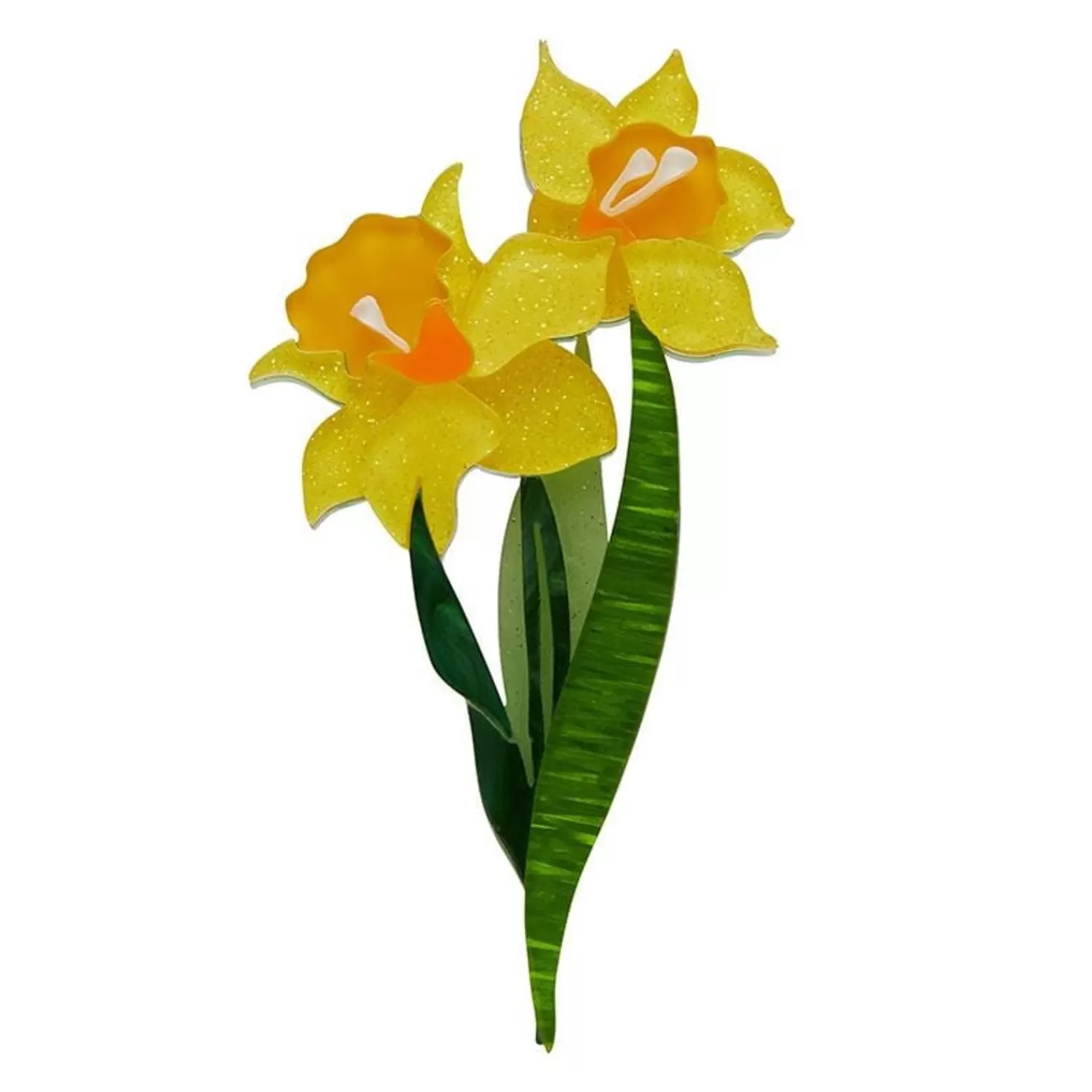 Garden Goddess Daffodil Brooch*Erstwilder Fashion