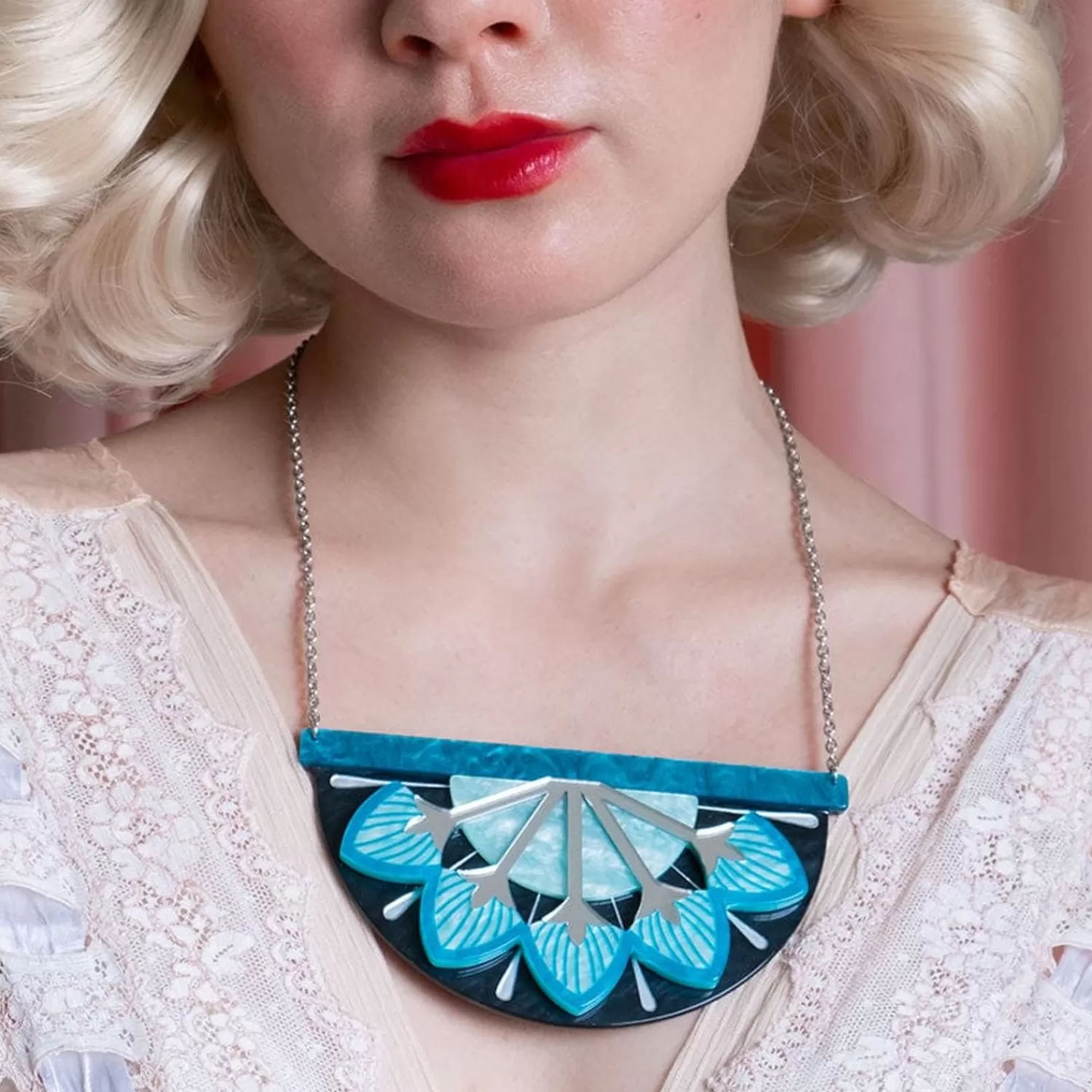 Geometric Fanfare Necklace*Erstwilder Online