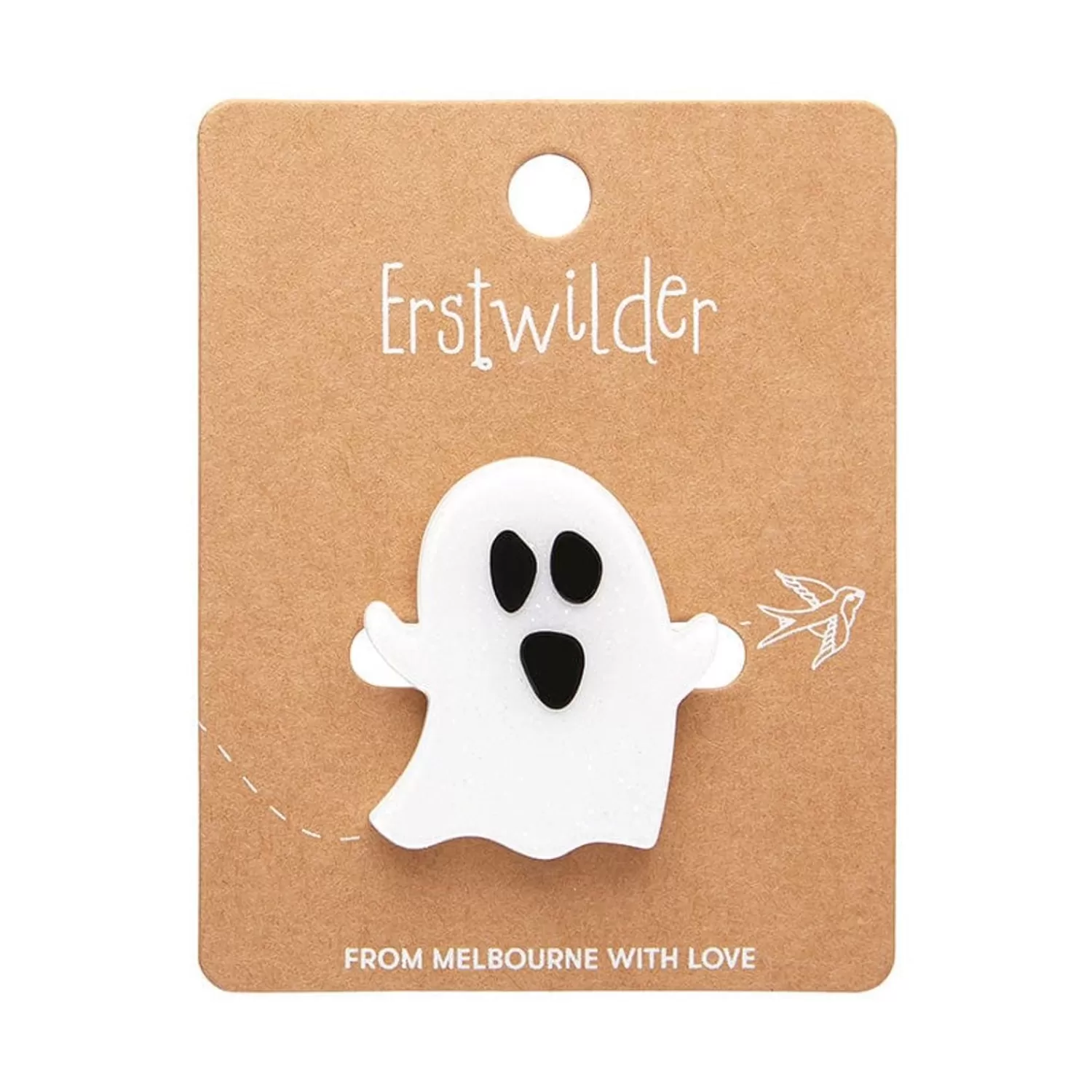 Glitter Ghost Mini Brooch*Erstwilder Cheap