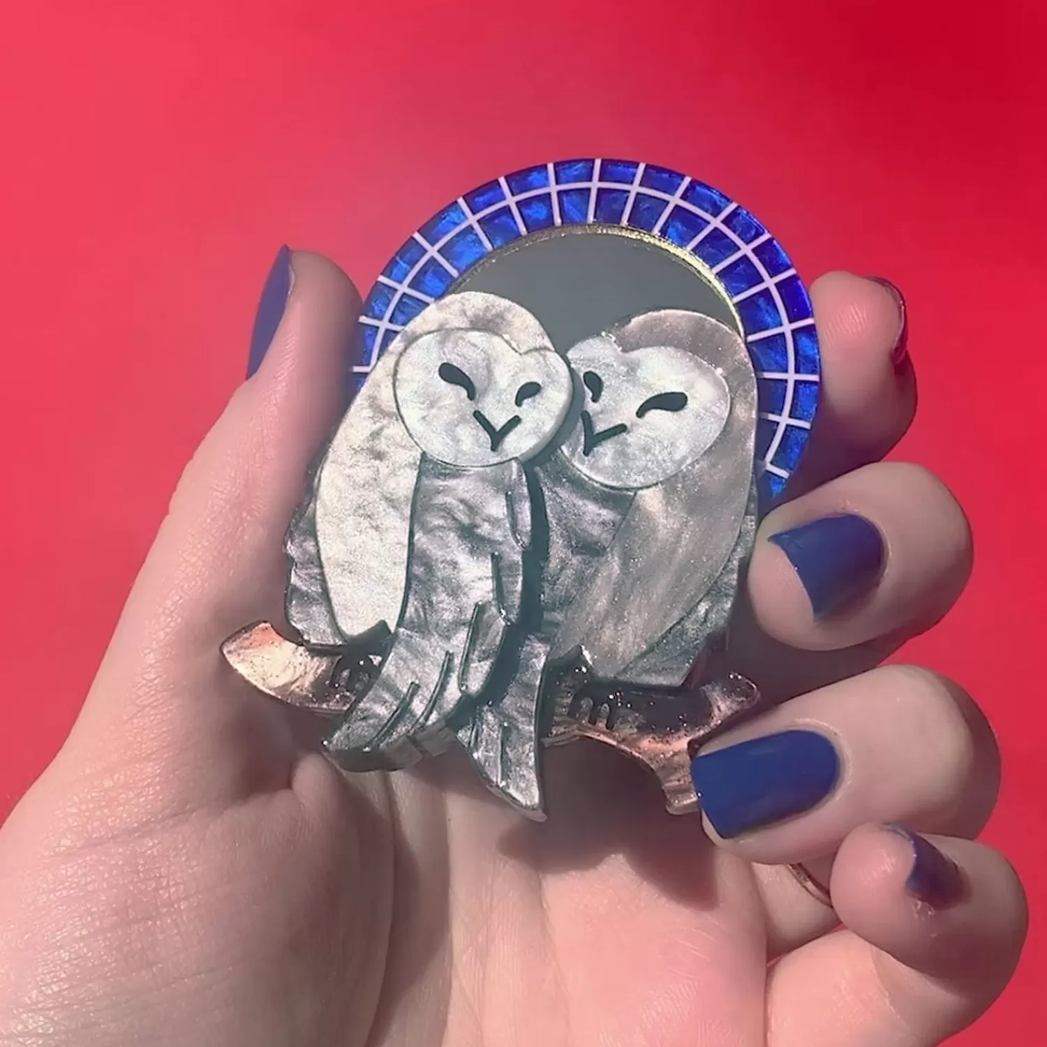 Good Omens Owls Brooch*Erstwilder New