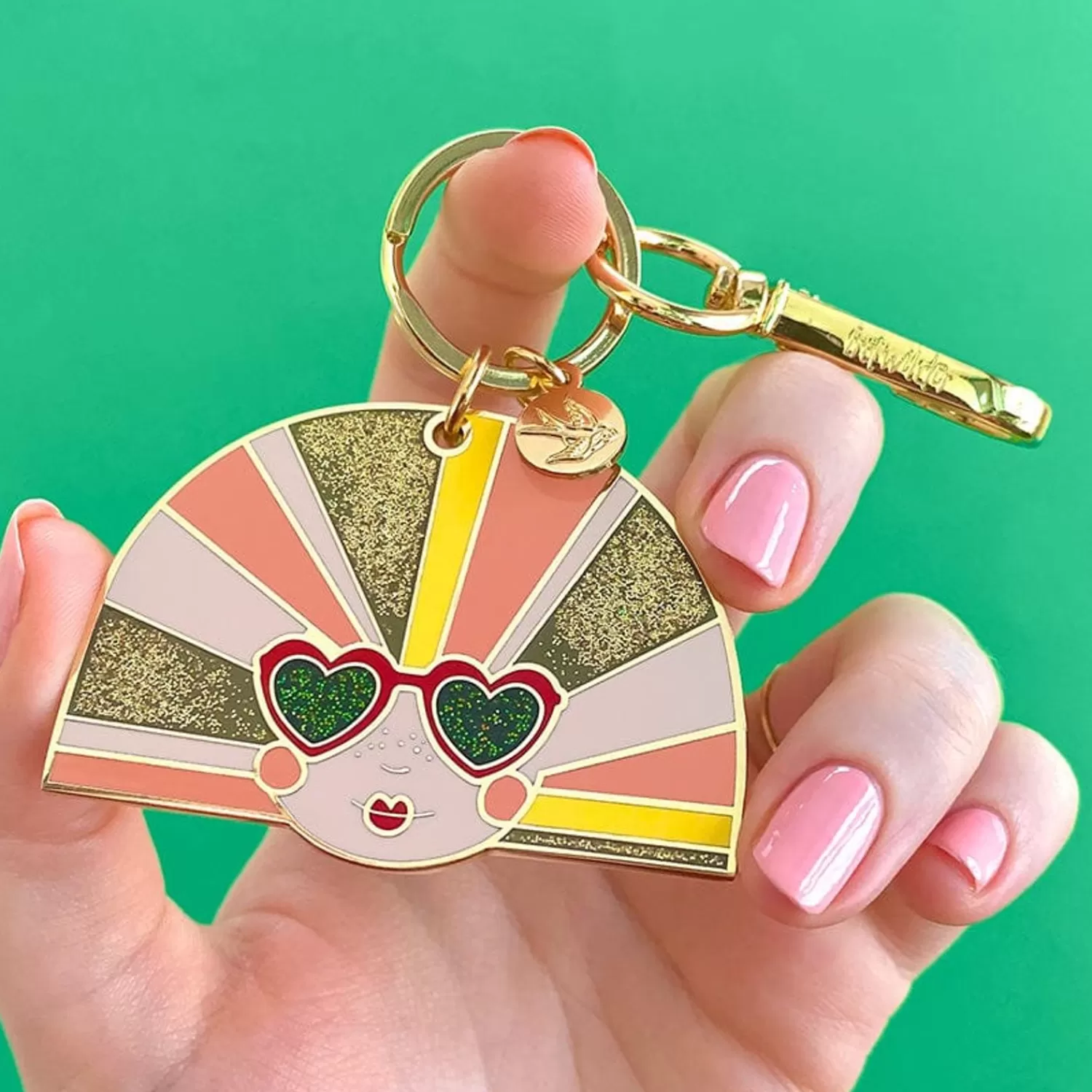 Groovy U.V. Enamel Key Ring*Erstwilder Sale