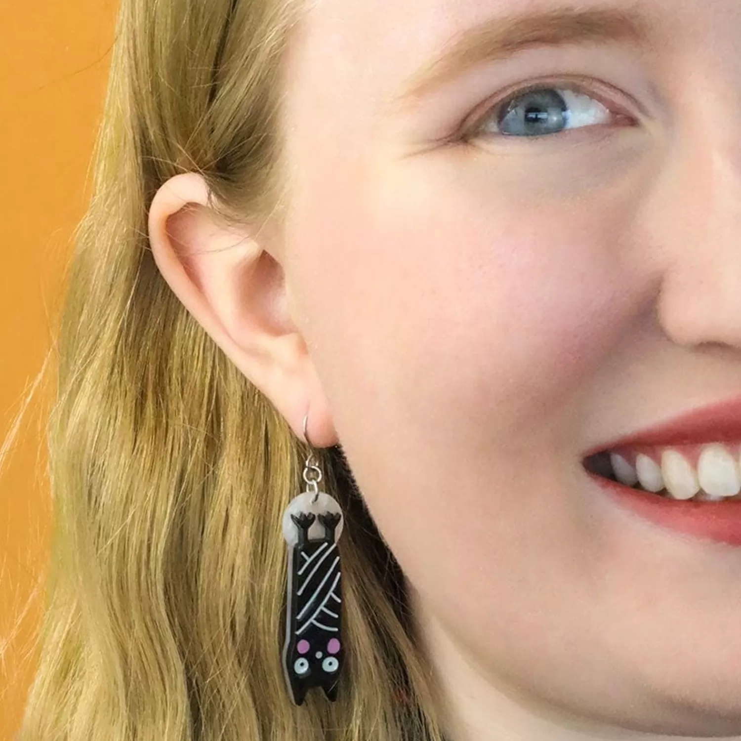 Halloween Hang-Up Bat Drop Earrings*Erstwilder Discount