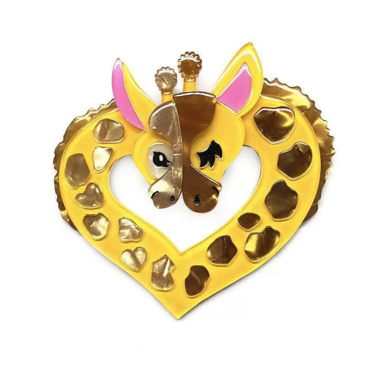 Heart Of Africa Giraffes Brooch*Erstwilder Online