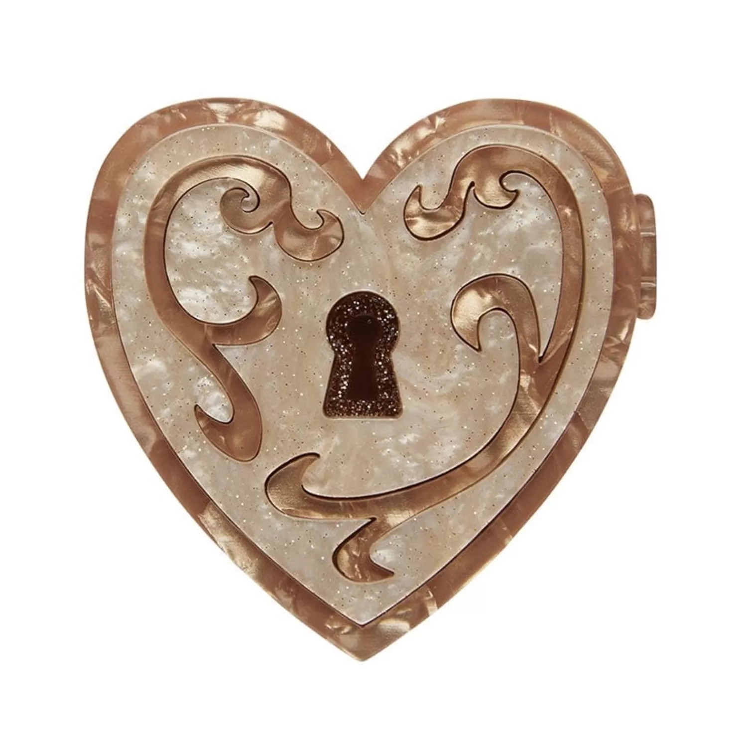 Heart Of Cache Brooch*Erstwilder Flash Sale