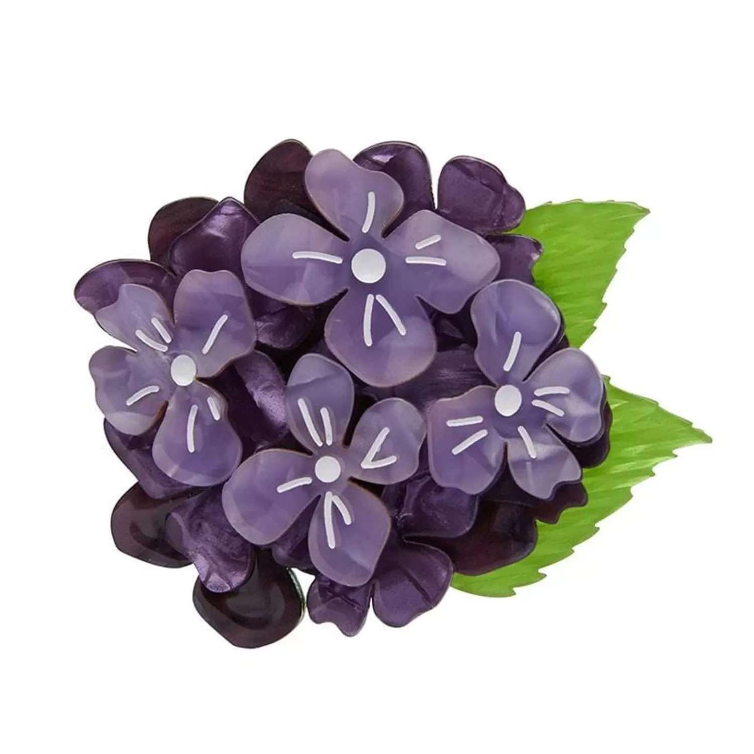 Heartfelt Hydrangea Brooch*Erstwilder Fashion