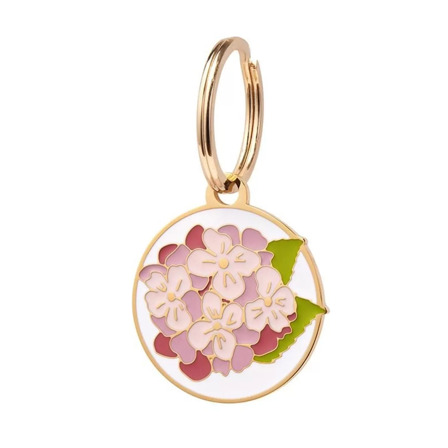 Heartfelt Hydrangea Enamel Pet Charm*Erstwilder Online