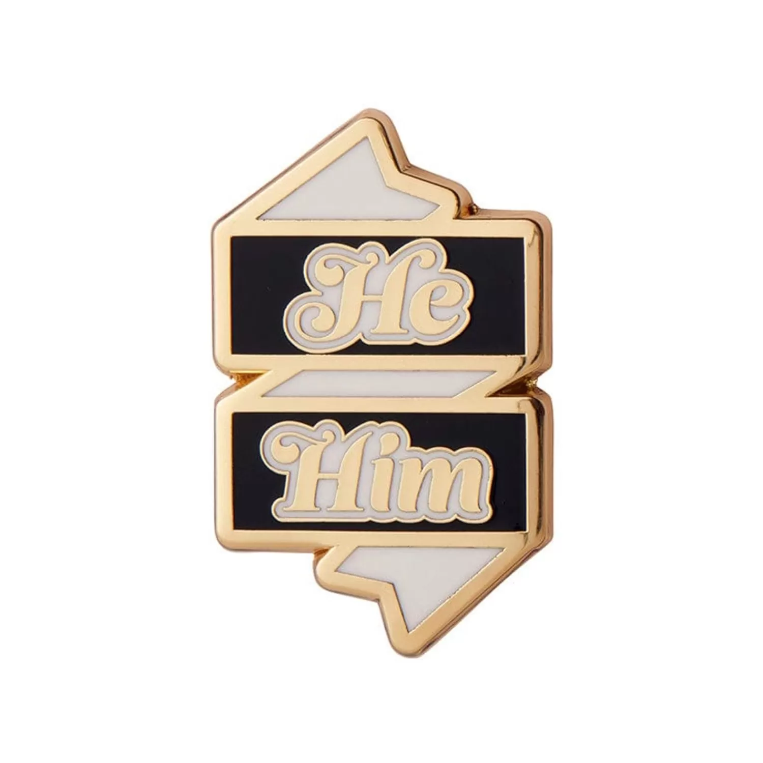 He/Him Pronoun Enamel Pin*Erstwilder Store