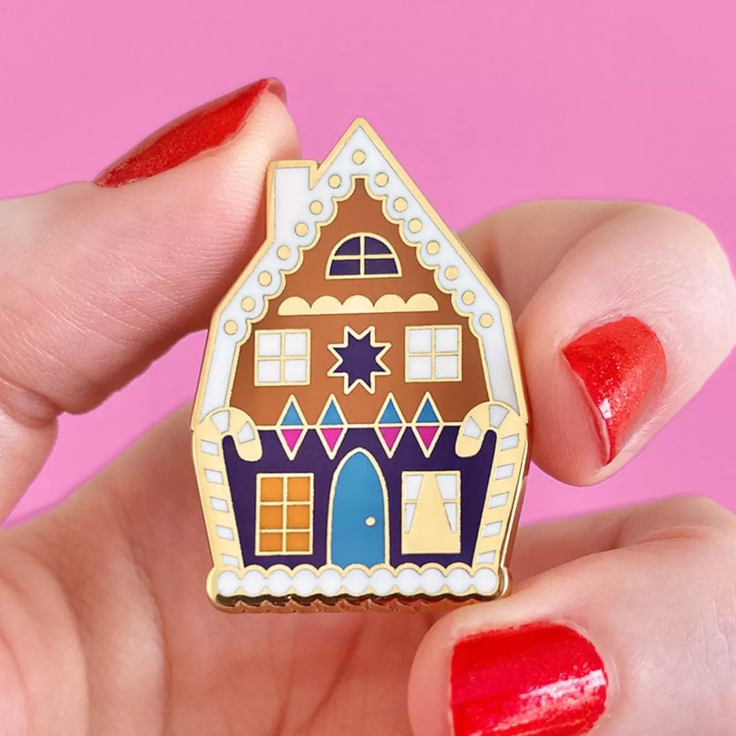 Holiday Home Enamel Pin*Erstwilder Clearance