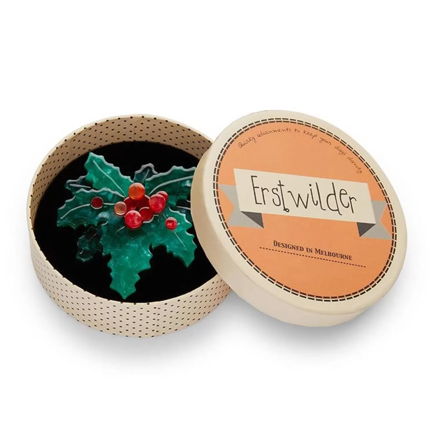 Holly Jolly Brooch*Erstwilder Store