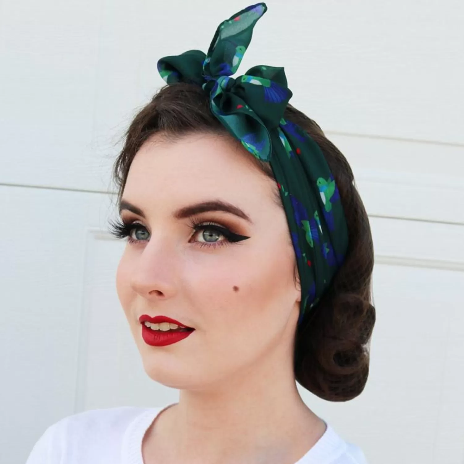 Hyacinth Hummingbird Head Scarf*Erstwilder Online