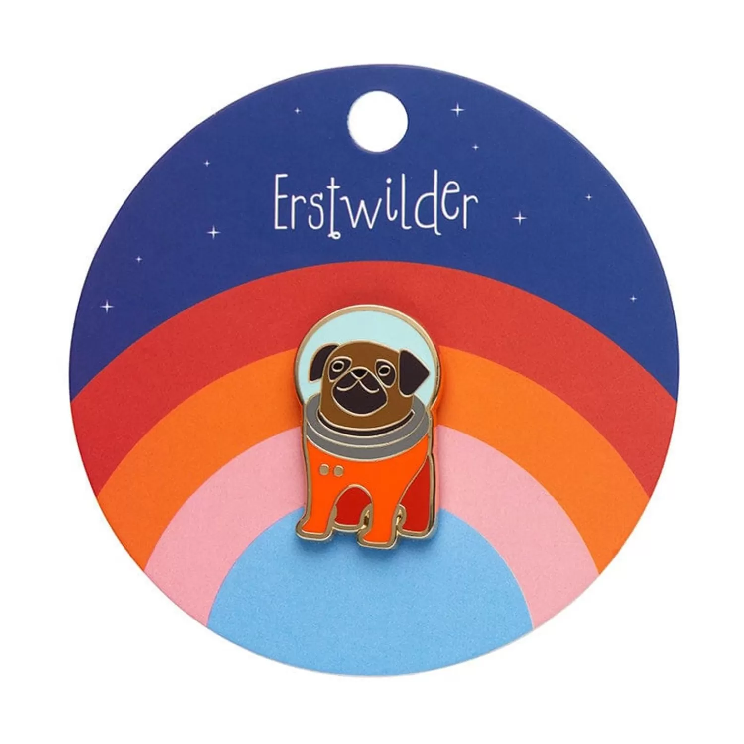 Interplanetary Pug Enamel Pin*Erstwilder Outlet