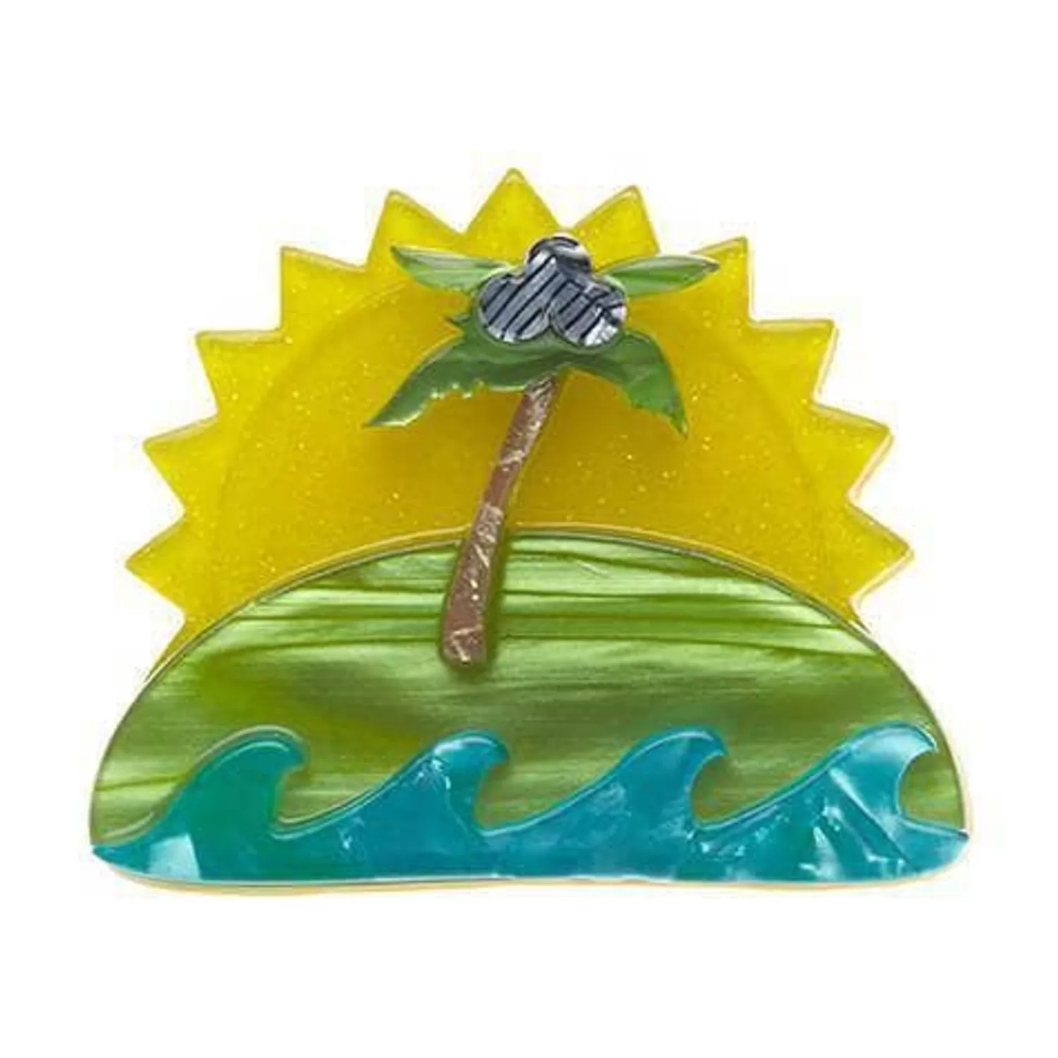 Island In The Sun Brooch*Erstwilder Discount