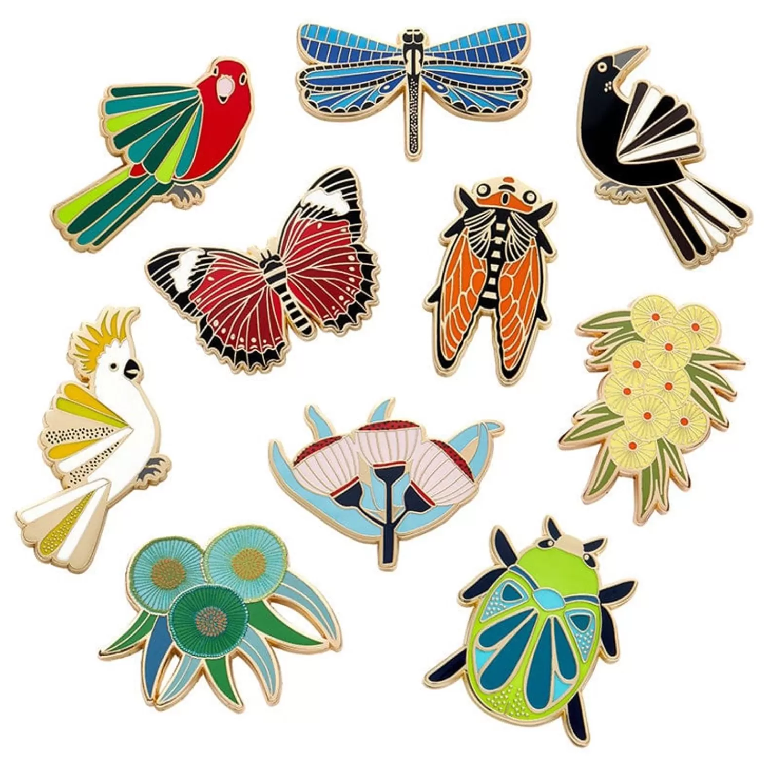 Jocelyn Proust Enamel Pin Pack - 10 Piece*Erstwilder Store