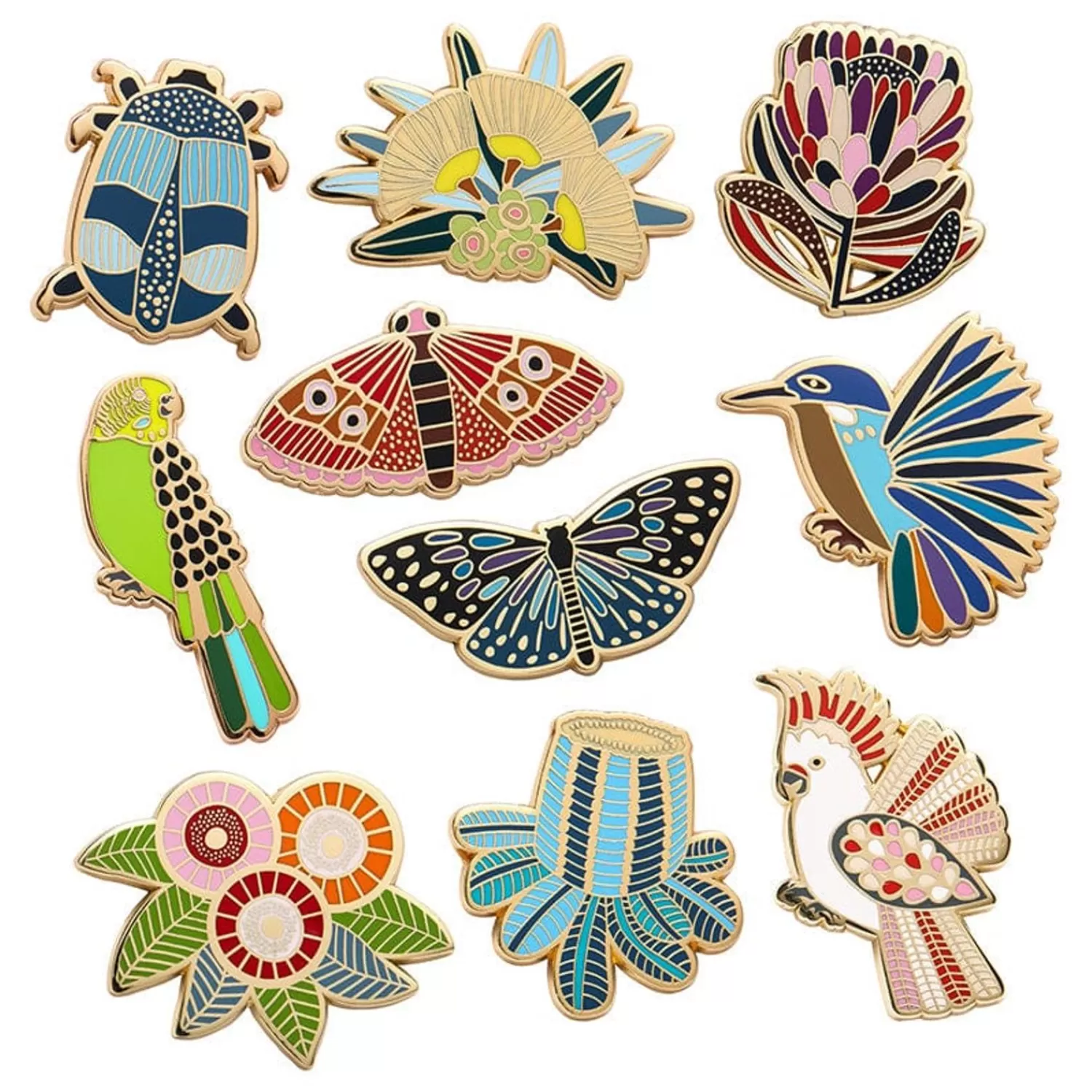 Jocelyn Proust Enamel Pin Pack - 10 Piece*Erstwilder Sale