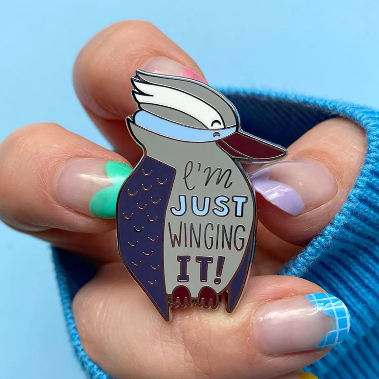 Just Winging It Enamel Pin*Erstwilder Cheap