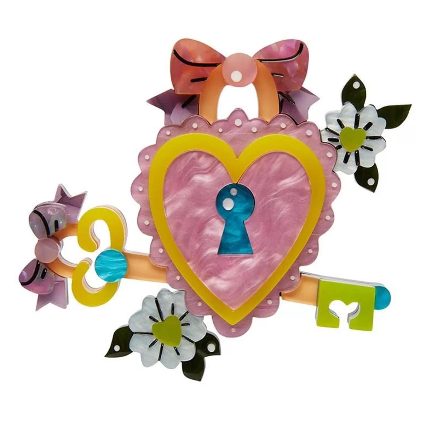 Key To Your Heart Brooch*Erstwilder Sale