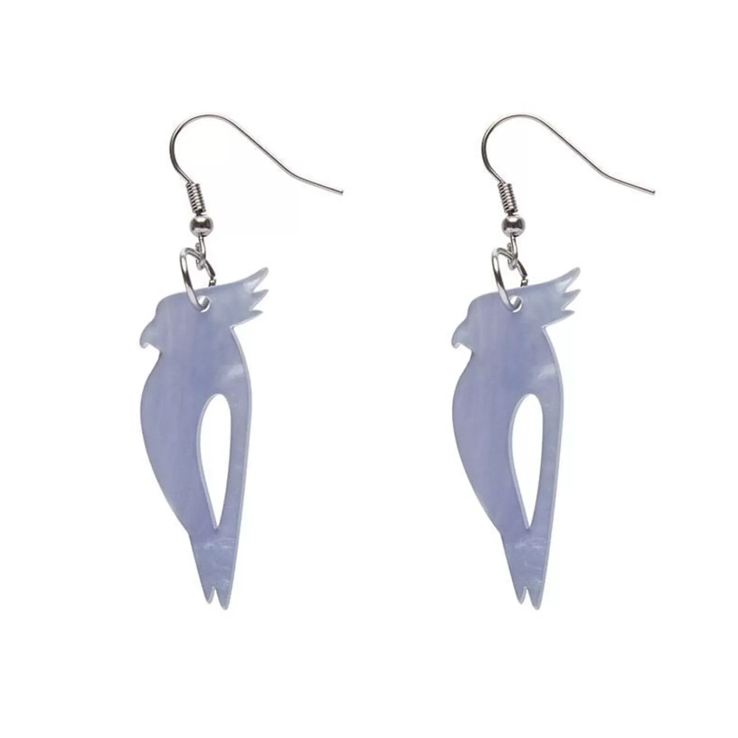 Kookaburra Ripple Resin Drop Earrings - Blue*Erstwilder Cheap