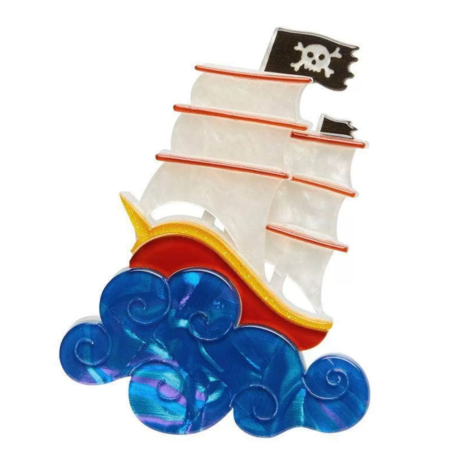 La Concorde Pirate Ship Brooch*Erstwilder Shop