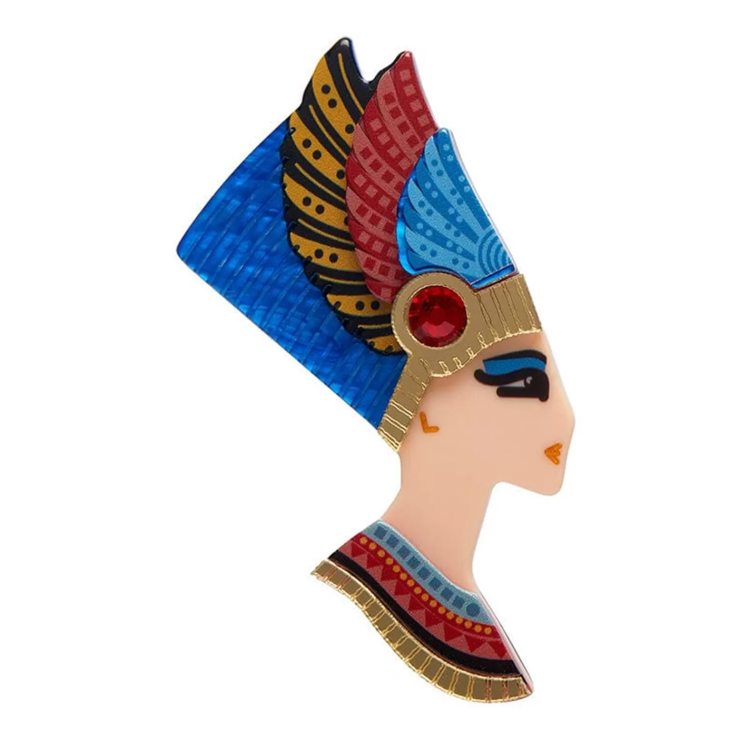 Lady Of Grace Nefertiti Brooch*Erstwilder Best Sale