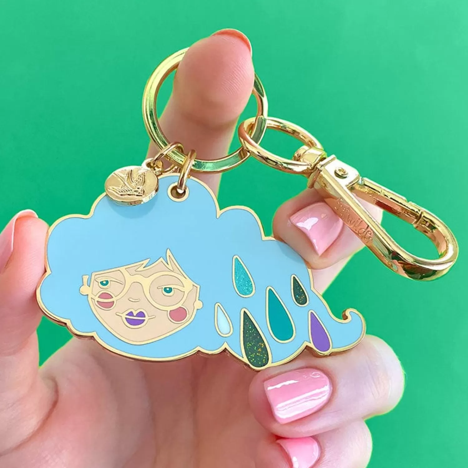 Lainey The Rainy Enamel Key Ring*Erstwilder Sale