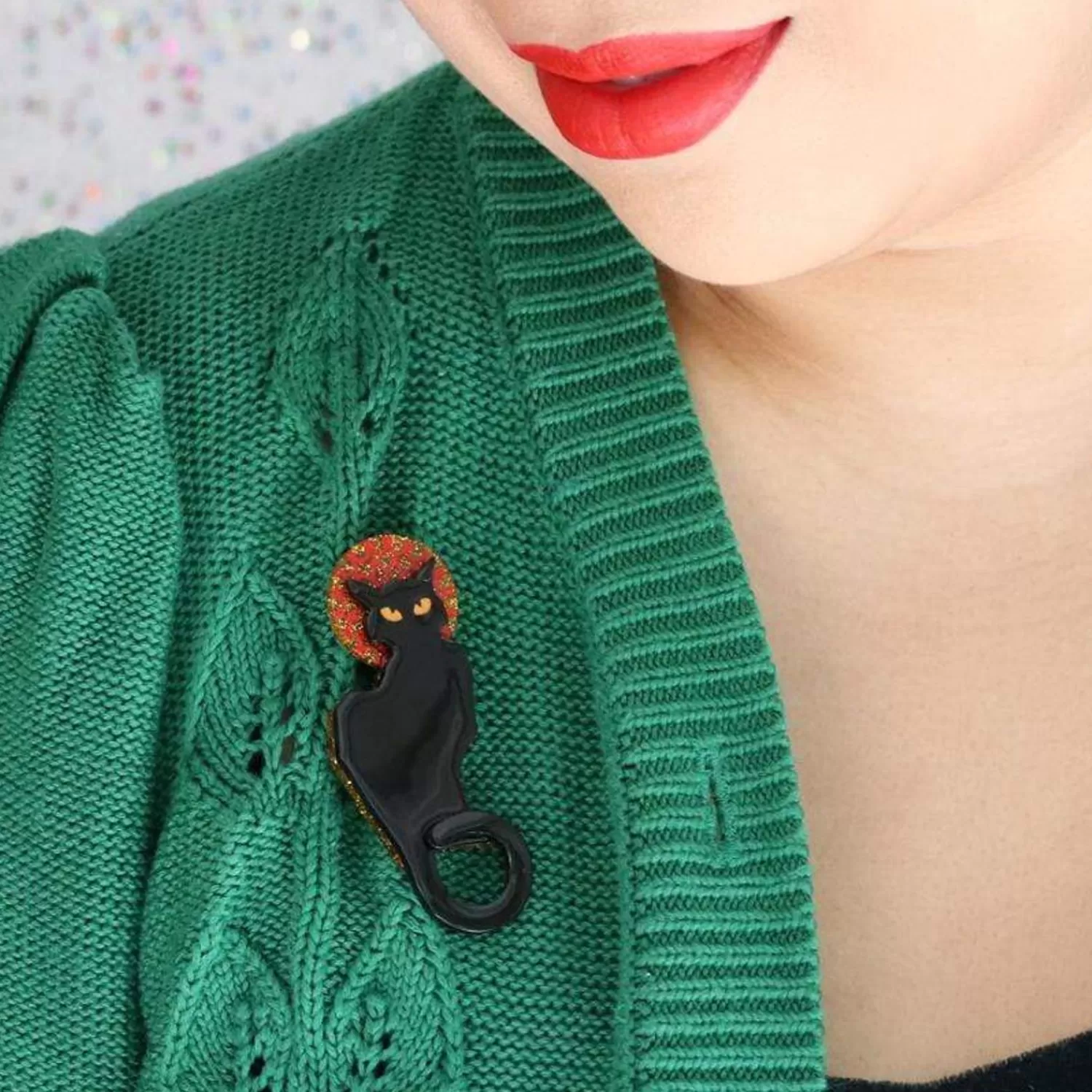 Le Chat Noir Brooch*Erstwilder Shop