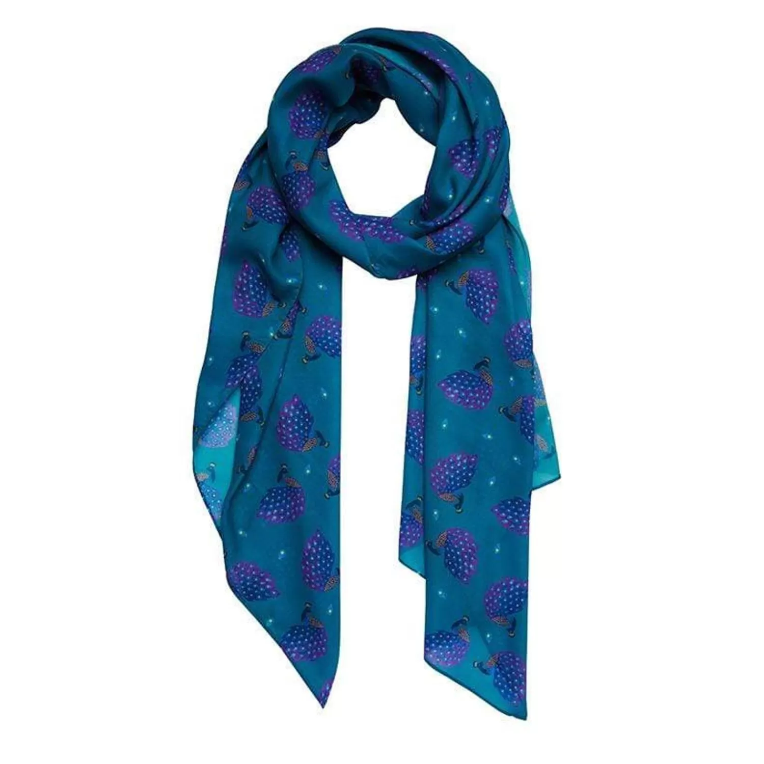 Le Peacock Royal Large Neck Scarf*Erstwilder Sale